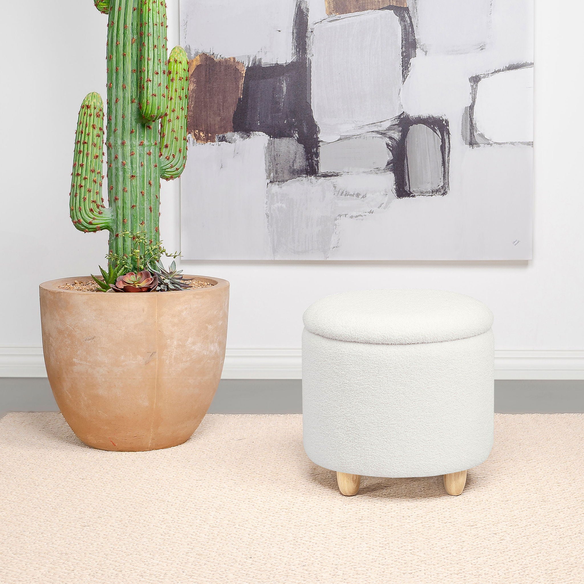 Corvair - Round Storage Ottoman