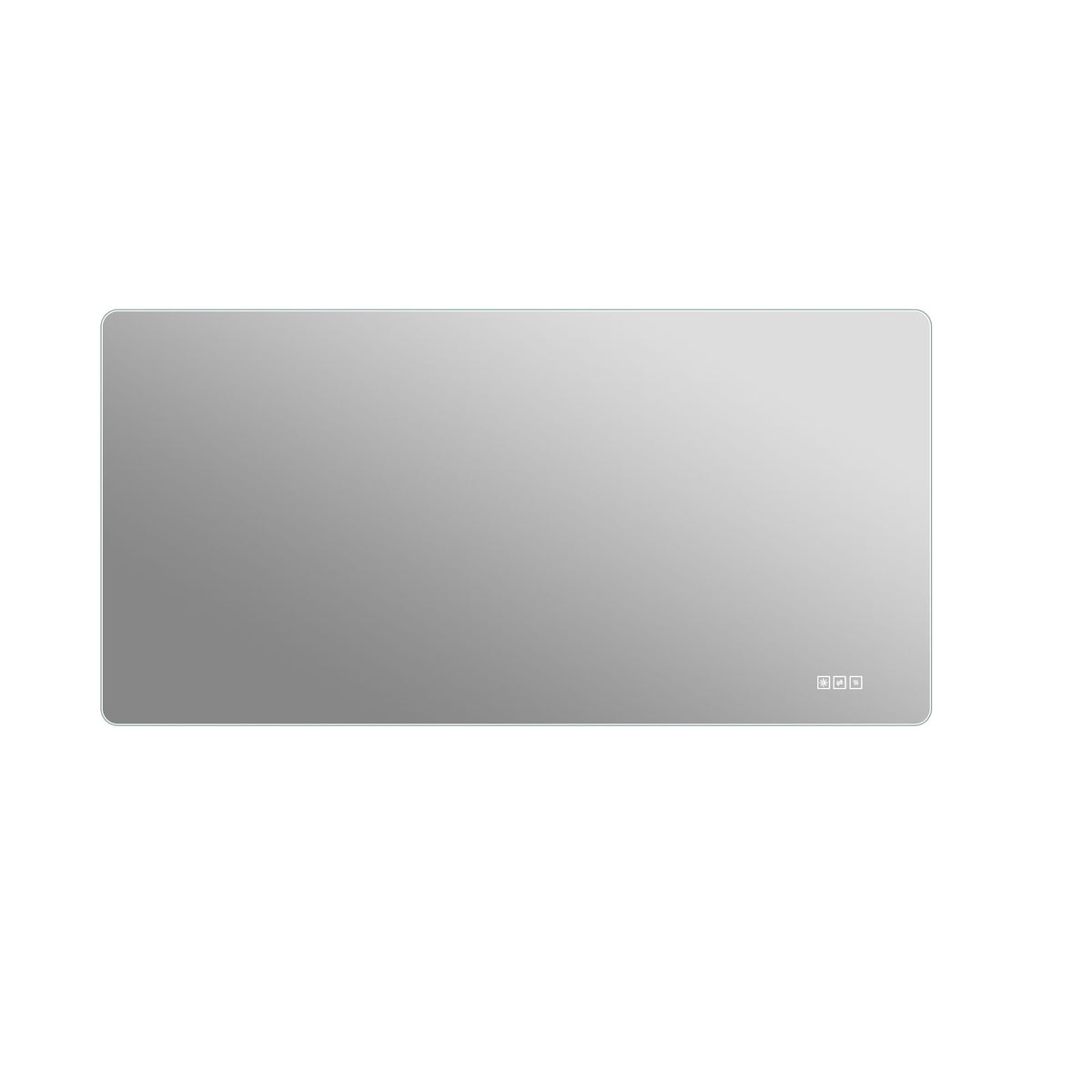 48" X 24" LED Bathroom Mirror, Rounded Rectangle Backlit Vanity Mirror With Anti Fog, 3 Color Dimmable Lighting, Memory Function, Horizontal Or Vertical Wall Mount - Clear