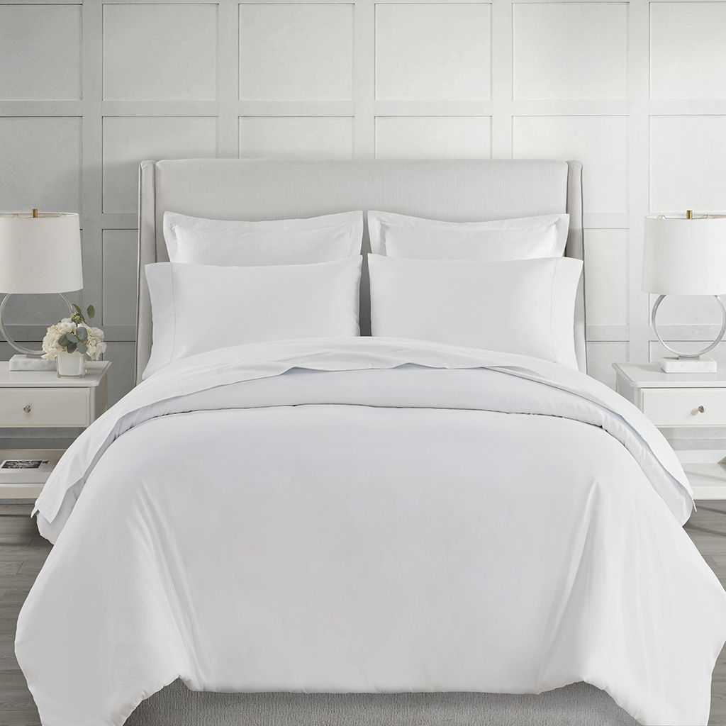500 Thread Count Egyptian Cotton - Queen Deep Pocket Sheet Set - White