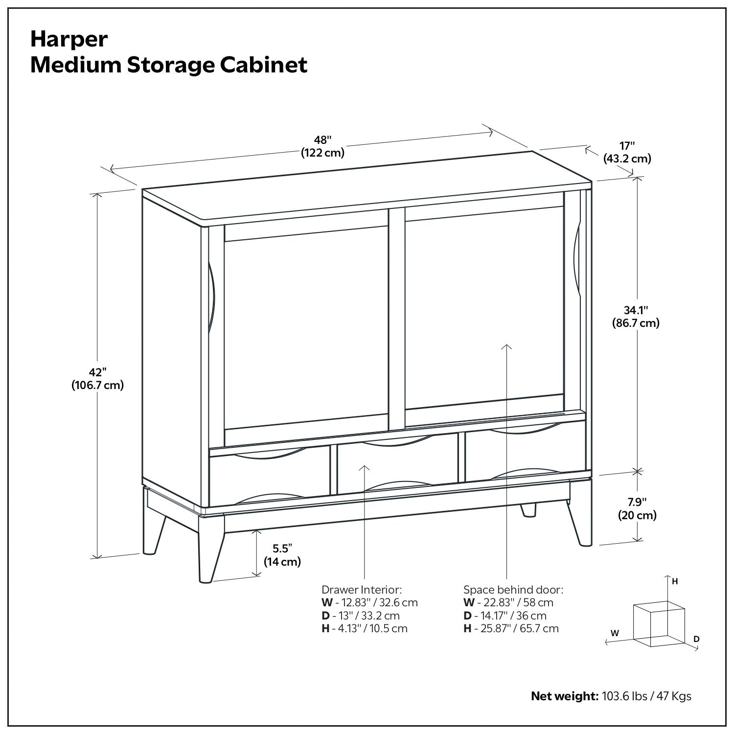 Harper - Storage Cabinet - Black