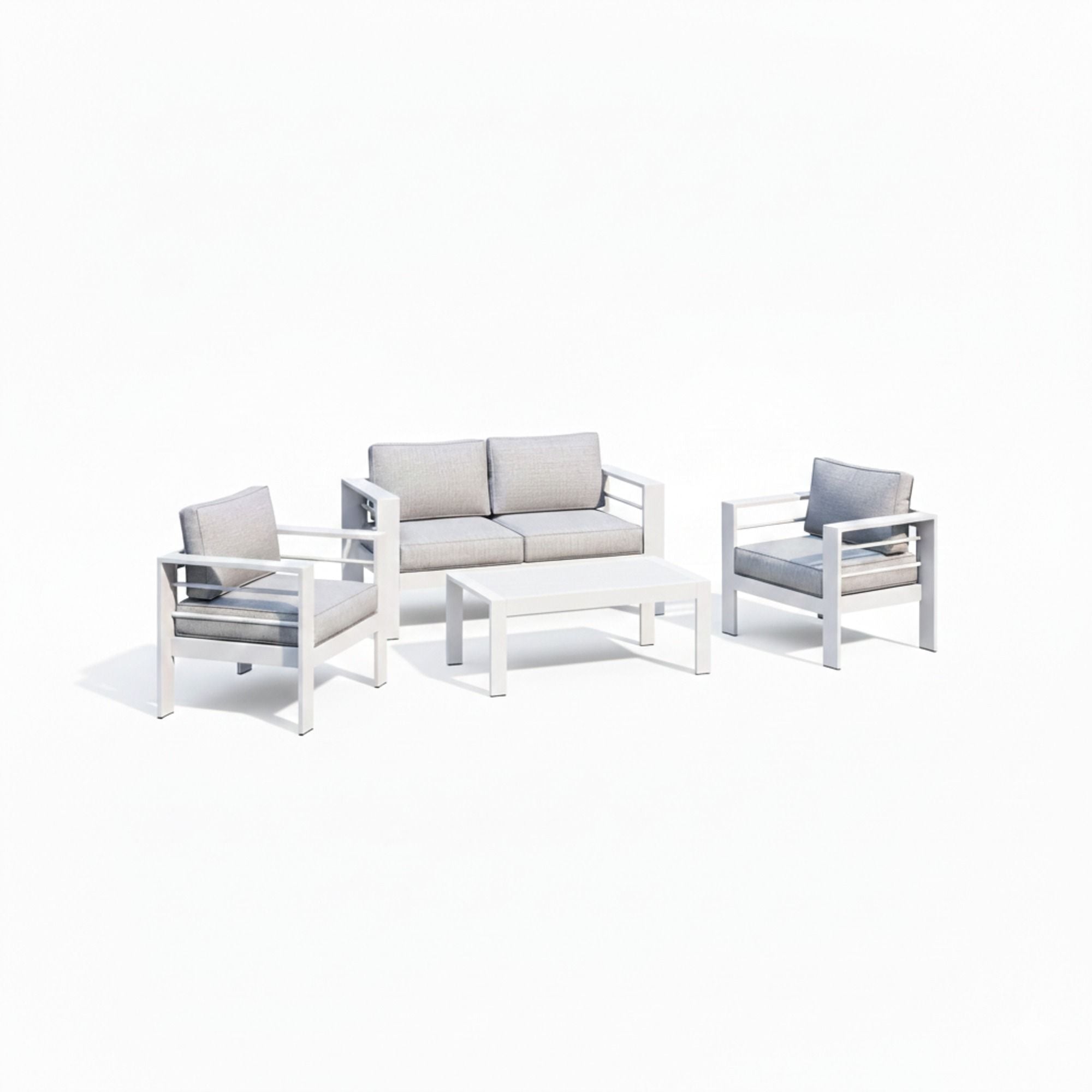 Outdoor Patio Set With All-Weather Thick Cushions