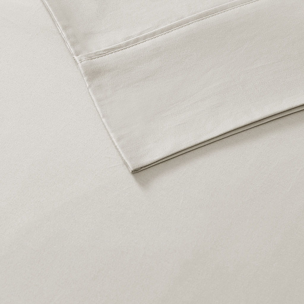 300 Thread Count Organic Cotton - King Deep Pocket Sheet Set - Ivory