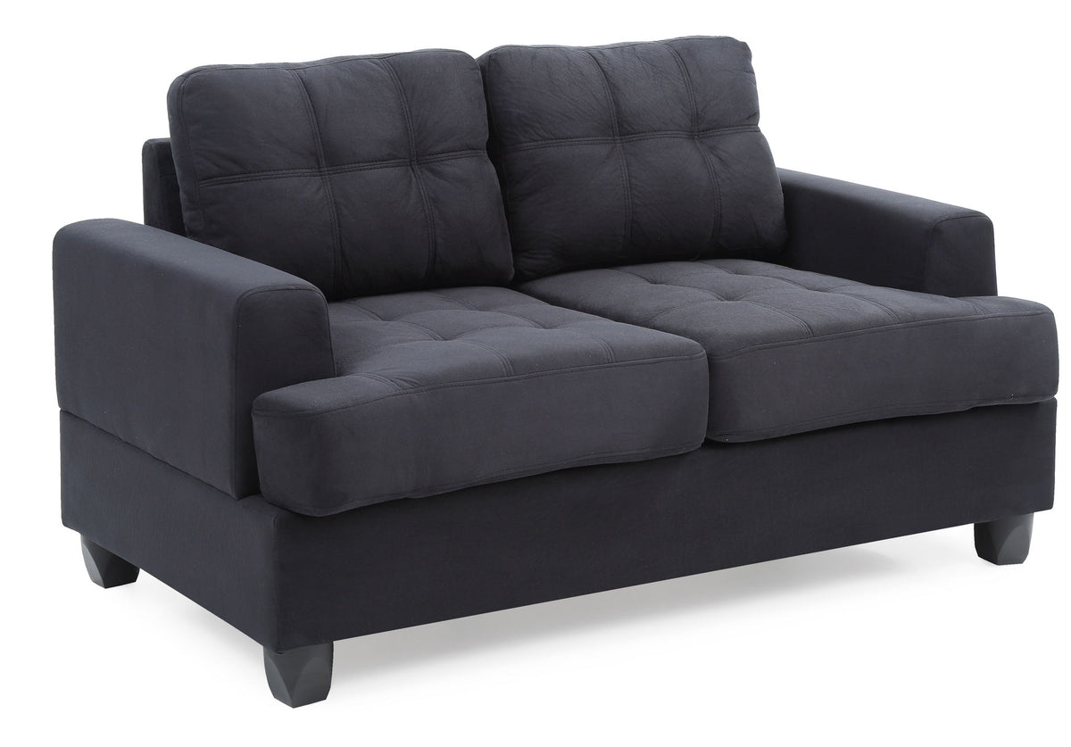 Stylish Transitional Loveseat For Two