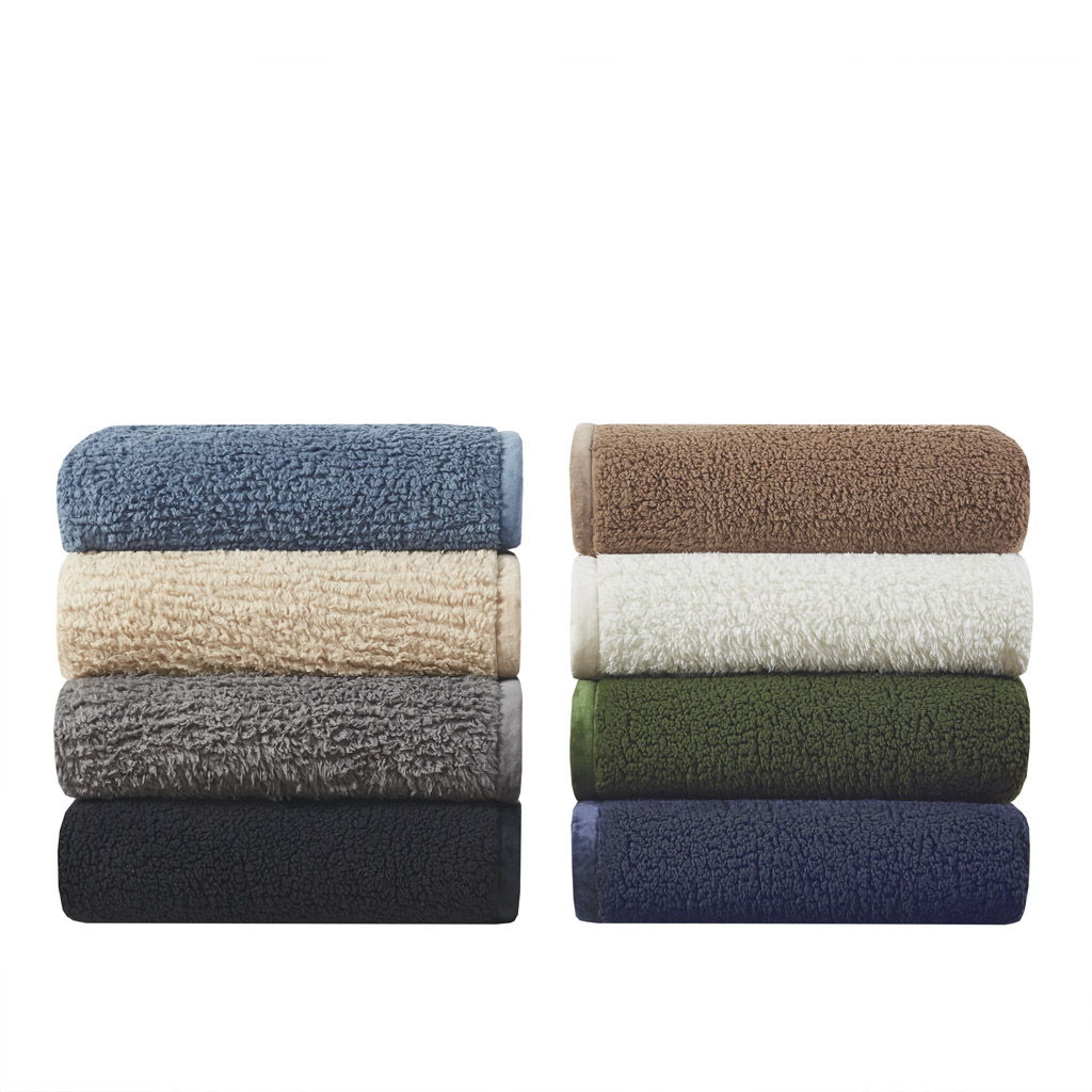 Burlington - Full Berber Blanket - Black