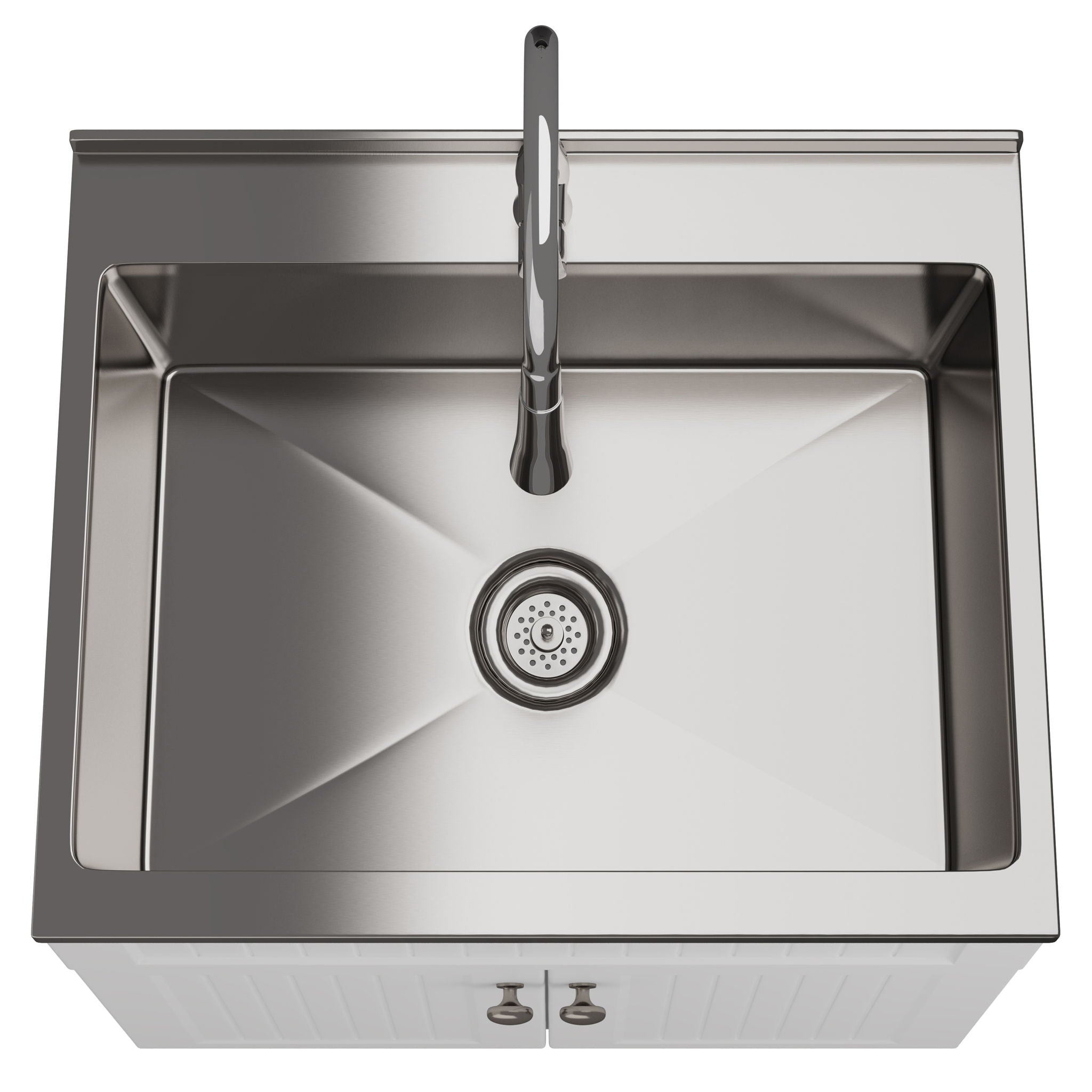 Beckham - Laundry Cabinet & Faucet And Stainless Steel Sink