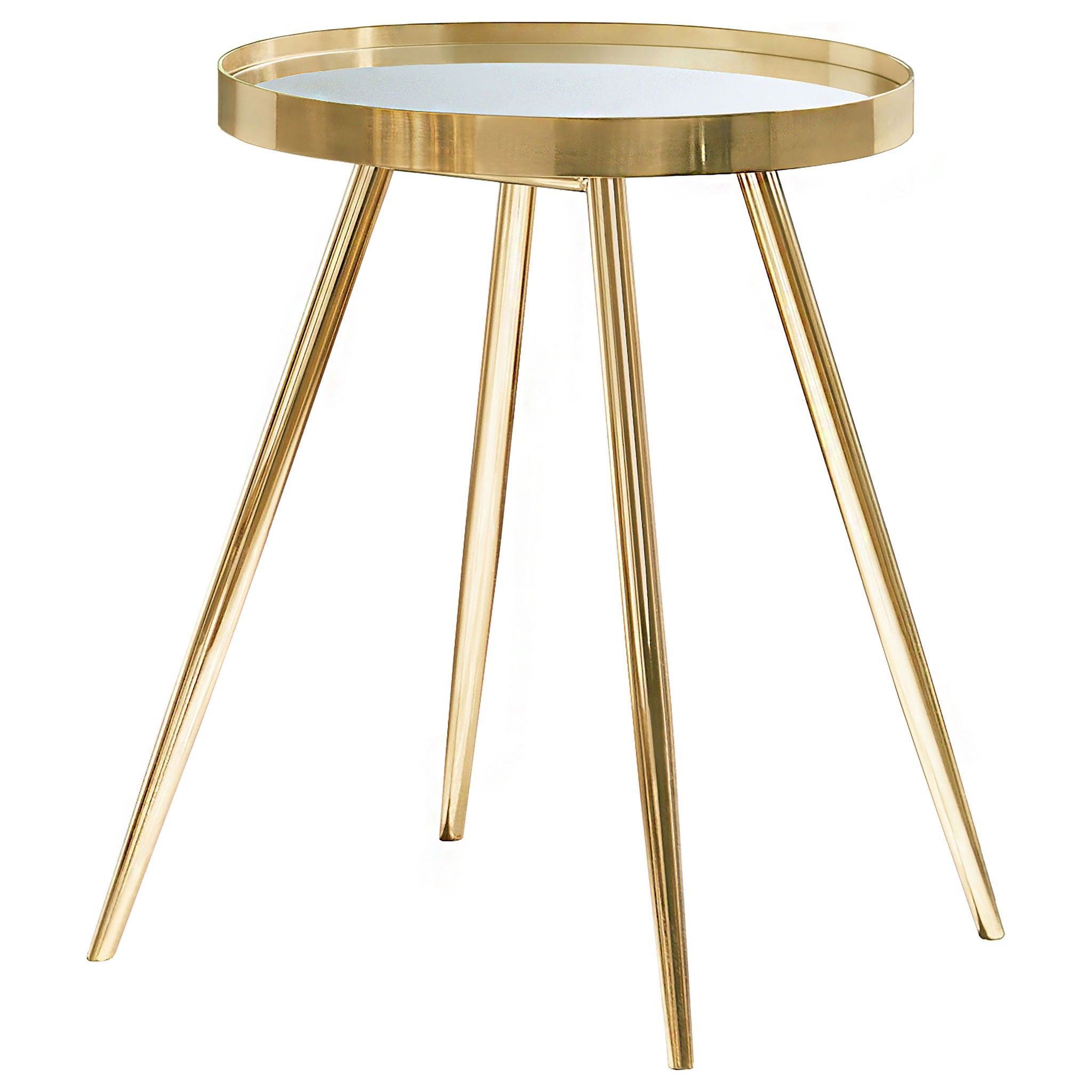 Lymon - Round Top End Table - Gold