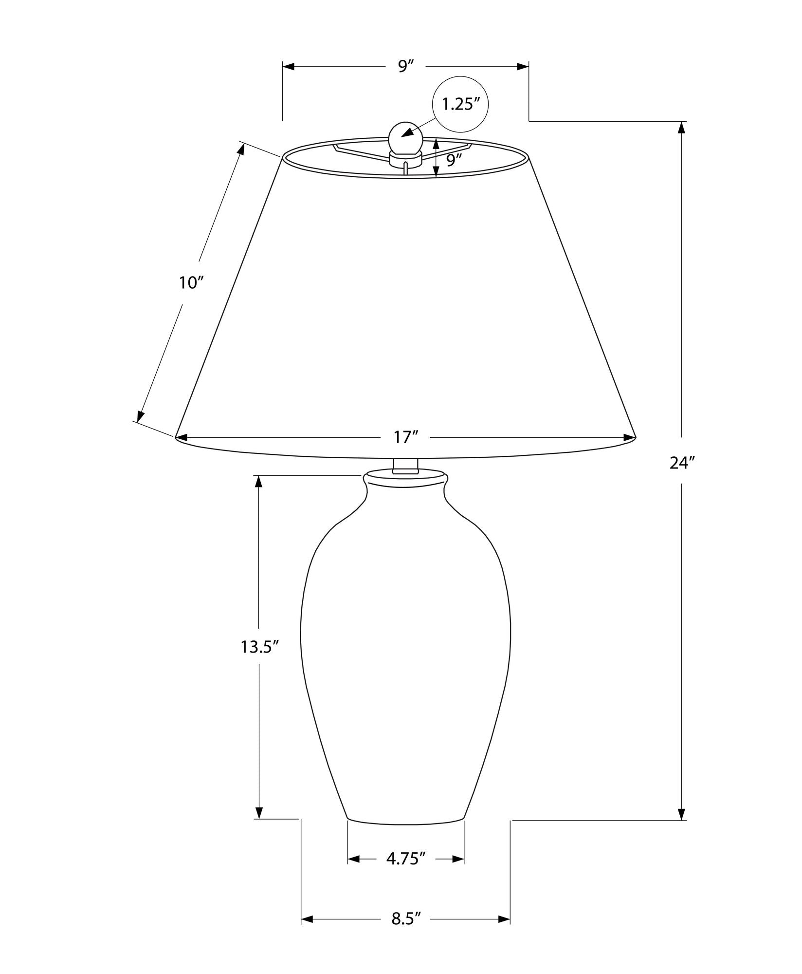 Lighting, Table Lamp, Ceramic, Modern - Black