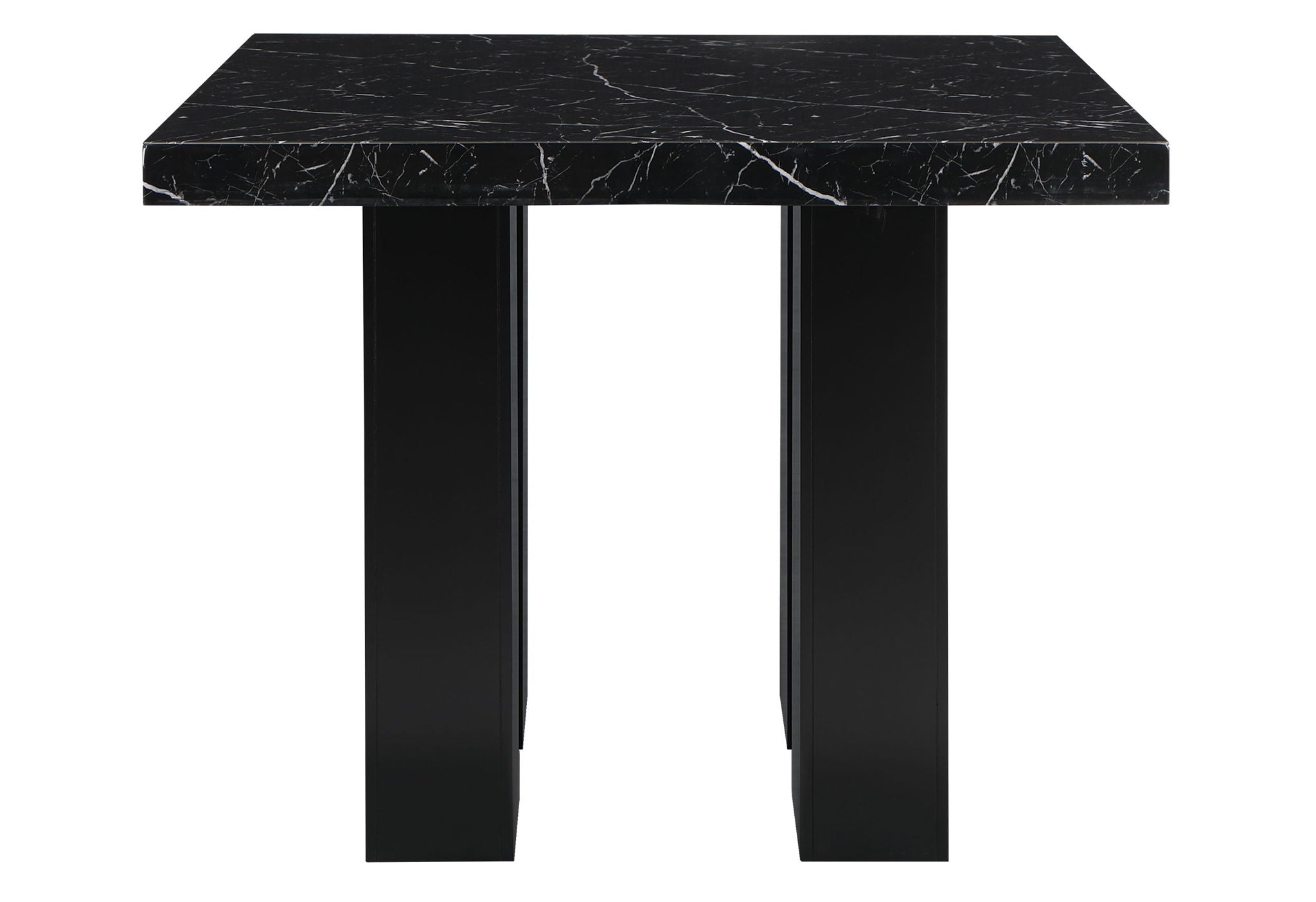 D04 - 5 Piece Dining Room Set (Bar Table And Four Bar Stools) - Black