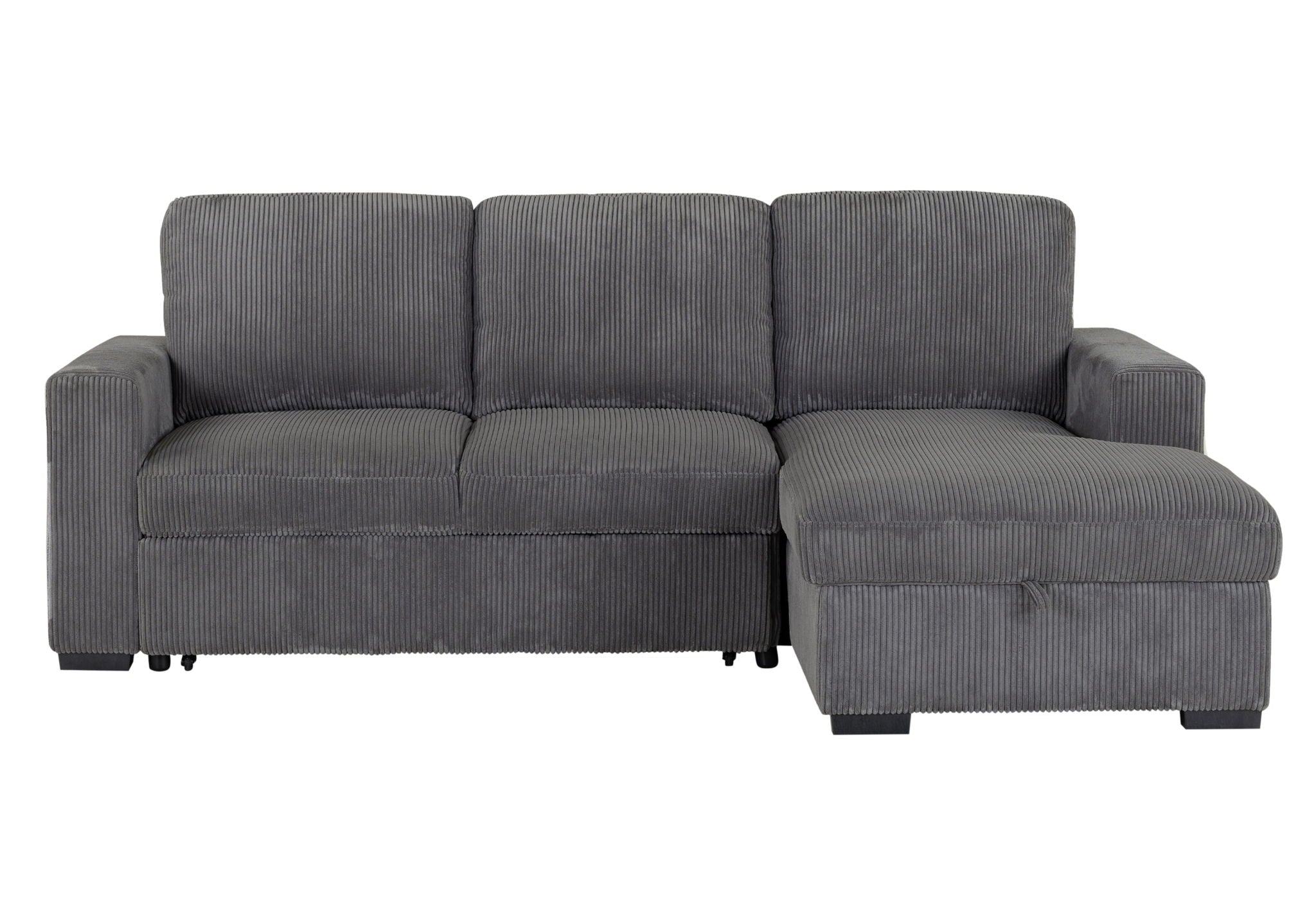 U2660 - L Shape Sectional Without Pull Out Sofa Bed - Gray