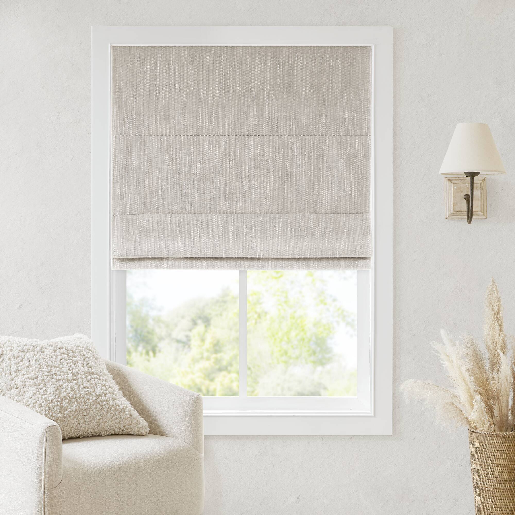 Quincy - 29x64" Total Blackout Cordless Roman Shade - Linen