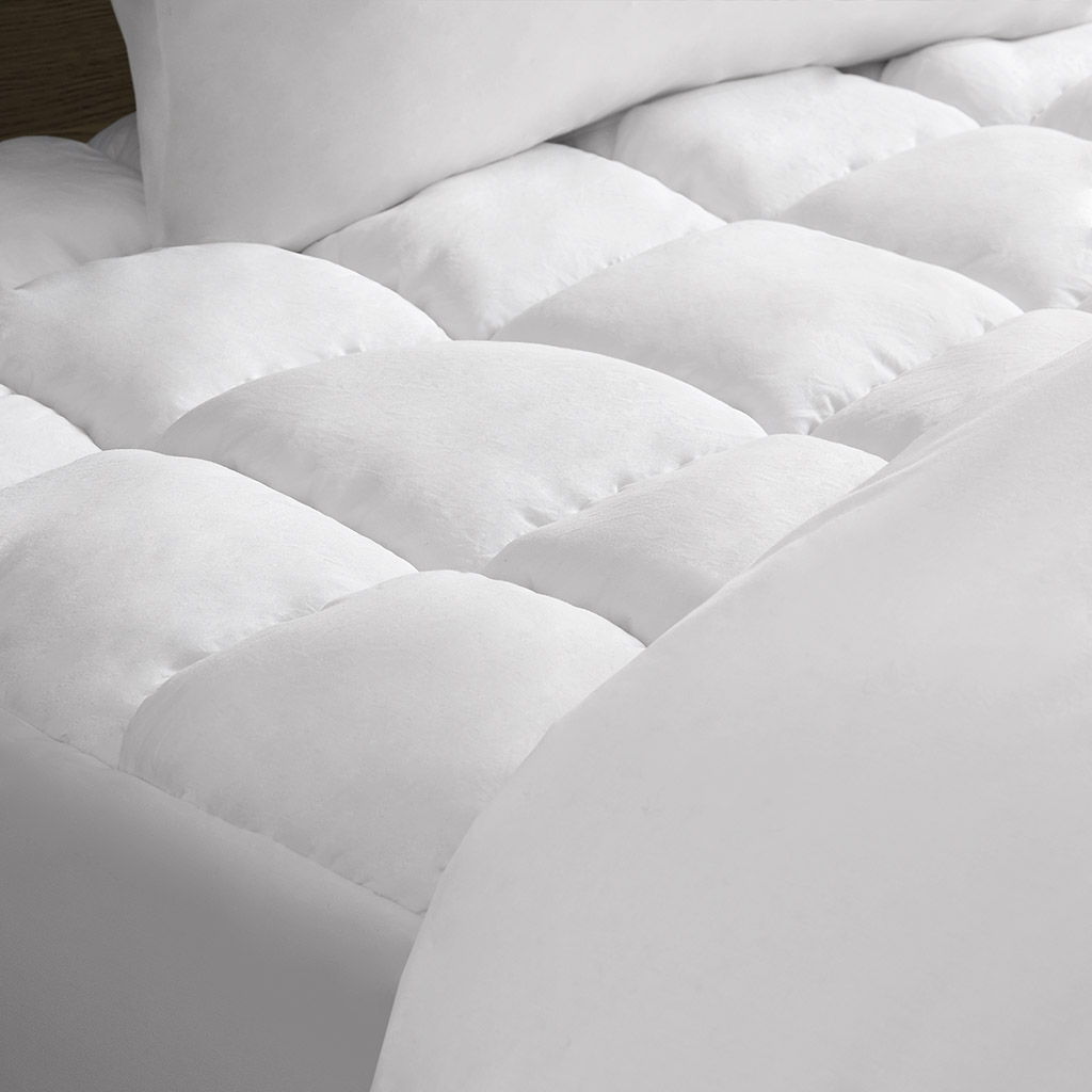 Dream Puff - Overfilled Down Alternative Mattress Pad - White