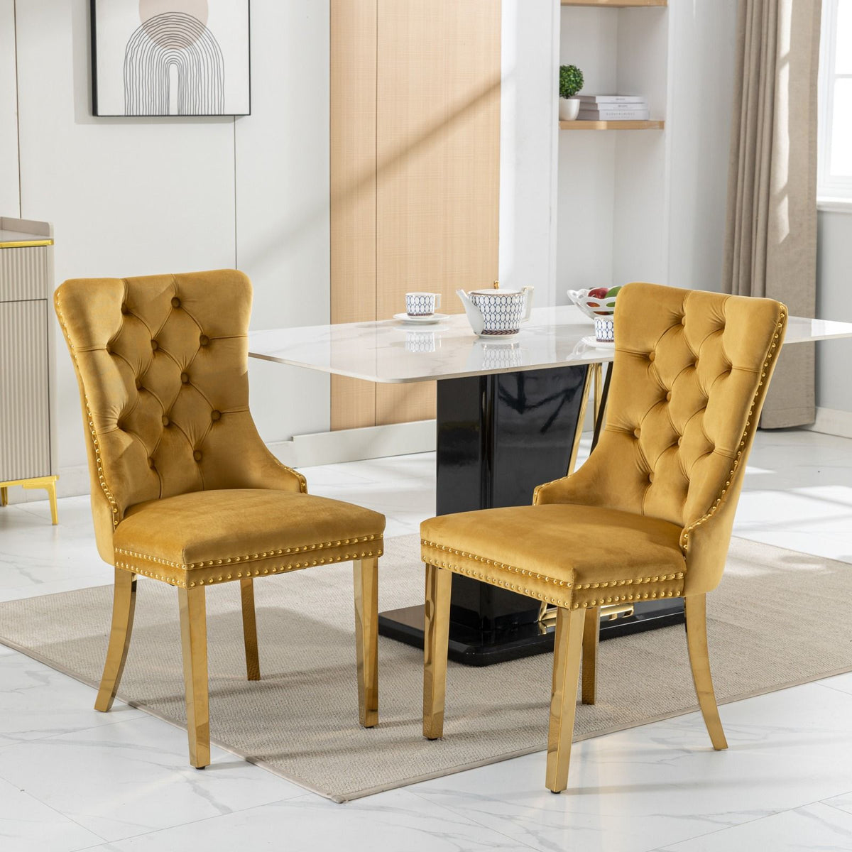 Nikki - Modern, High-End Tufted Dining Chair (Set of 2)