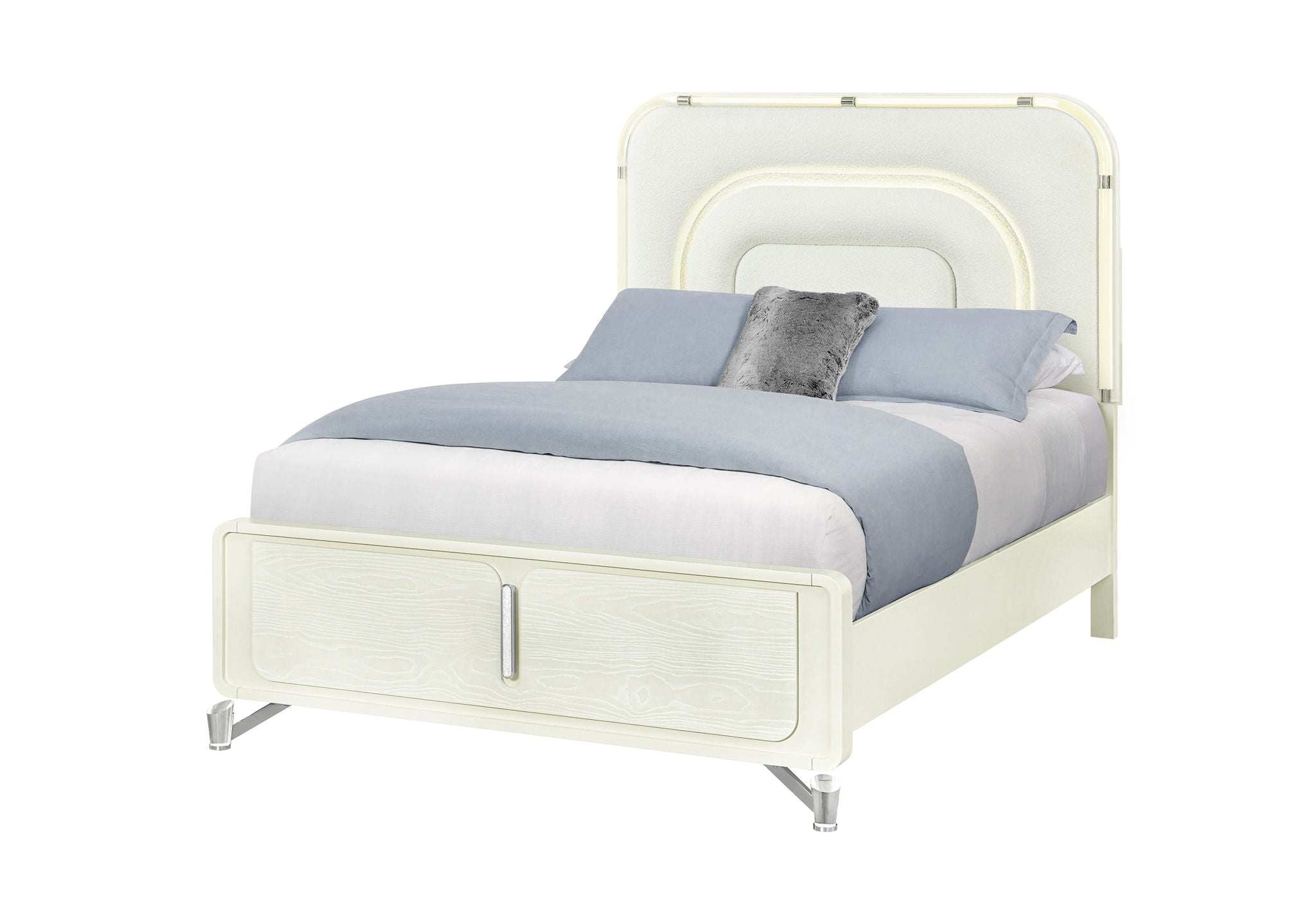 Lyra - Queen Bed / King Bed Side Rails - Beige