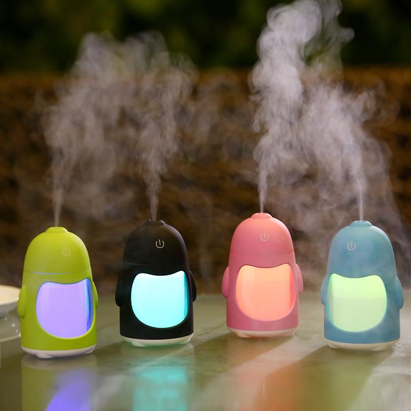 Diffuser Humidifier Aroma USB Ultrasonic 150ML USB Mini Air Purifier Atomizer Mist Maker DC 5V LED Light For Home Office