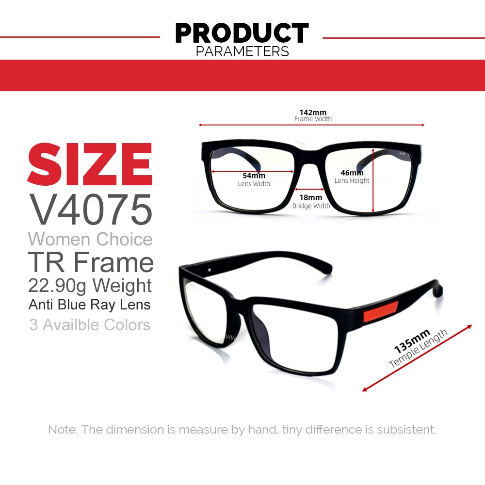 Retro Matte TR90 Anti Blue Light Glasses Men Office Computer Blocking Blue Women Square Eyeglasses Light Red Frame