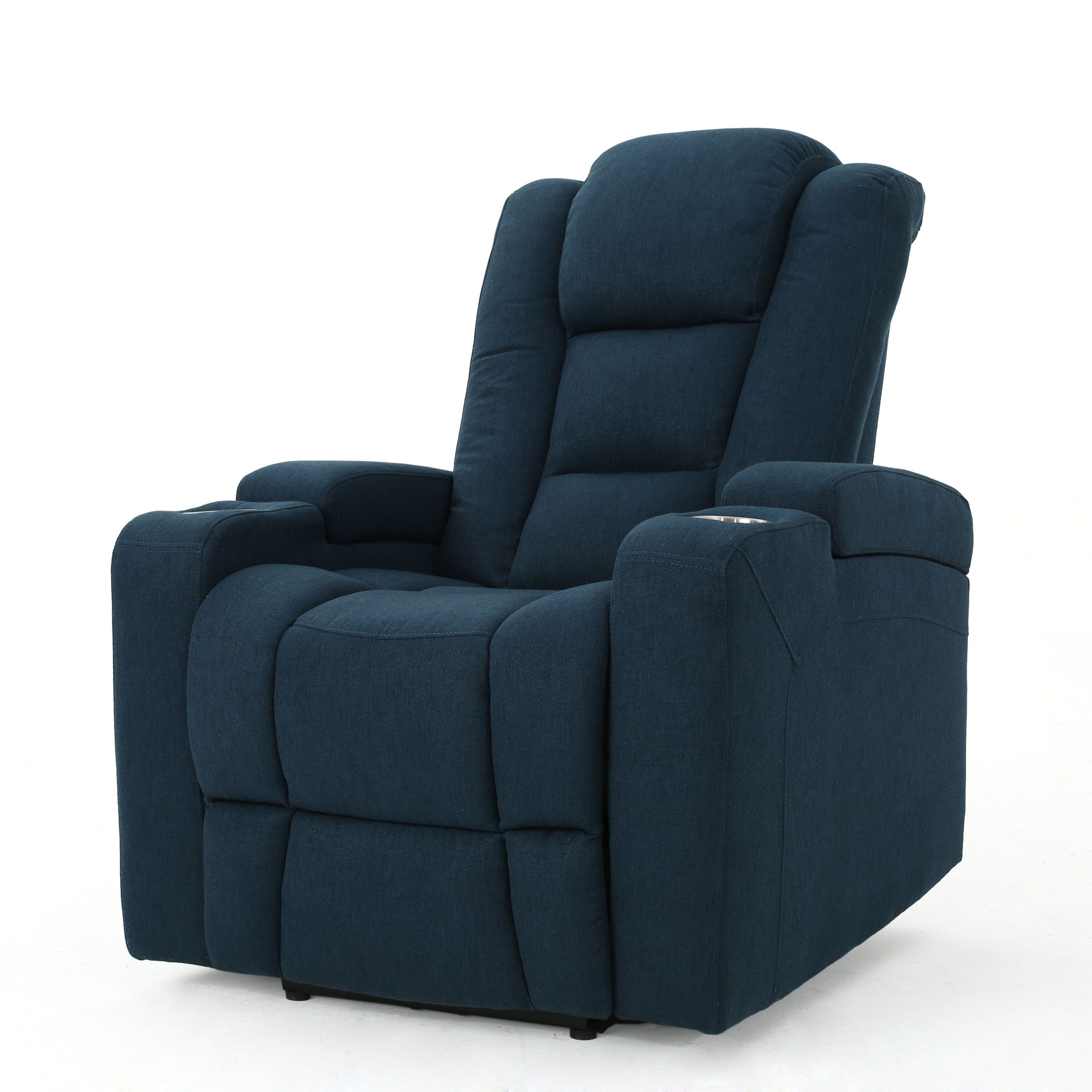 Wide Power Standard Recliner Chair With Arm Storage With USB