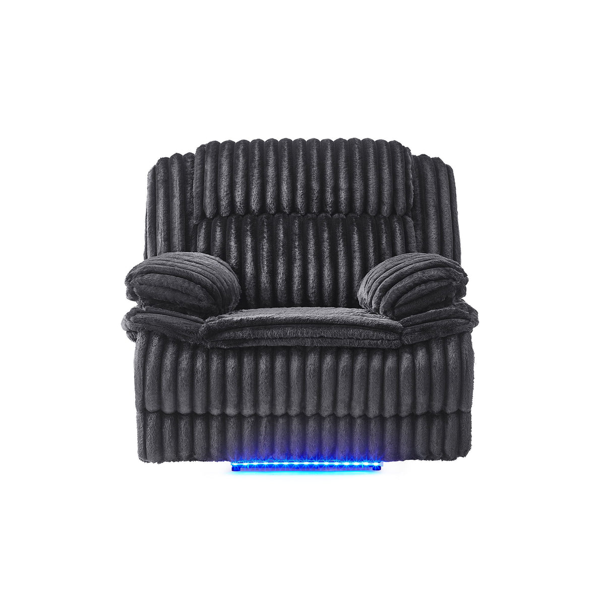 Winston - Power Recliner With LED Lighting - Black