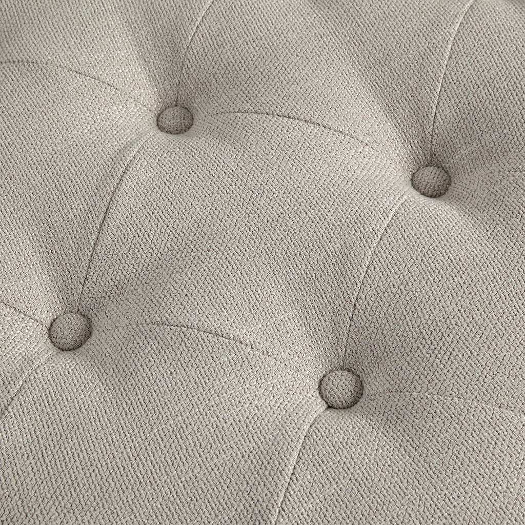 Clara - Accent Ottoman - Linen