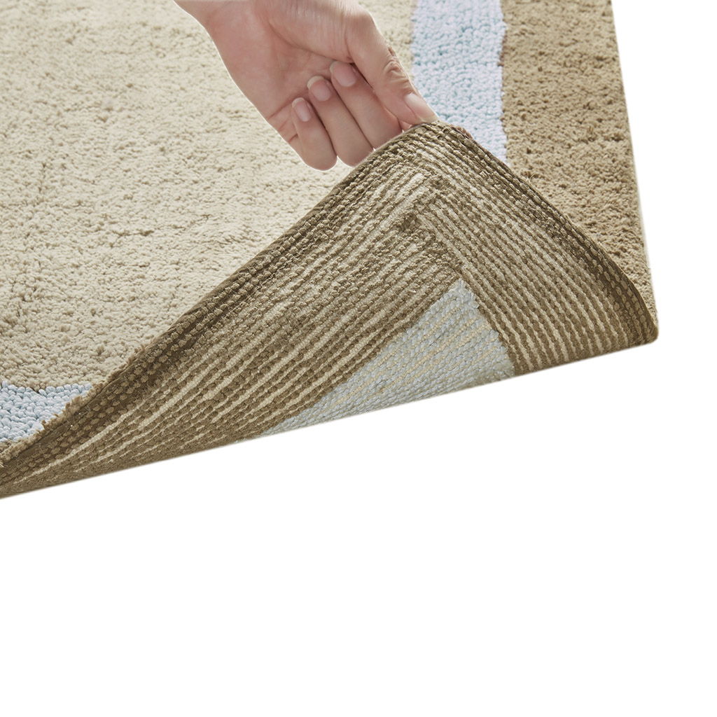 Amherst - 27" x 45"Tufted Bath Rug - Blue