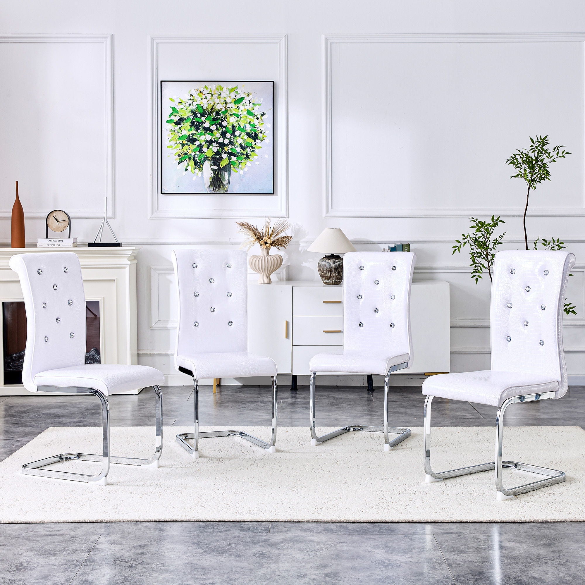 Elegant Design Upholstered Dining Chairs