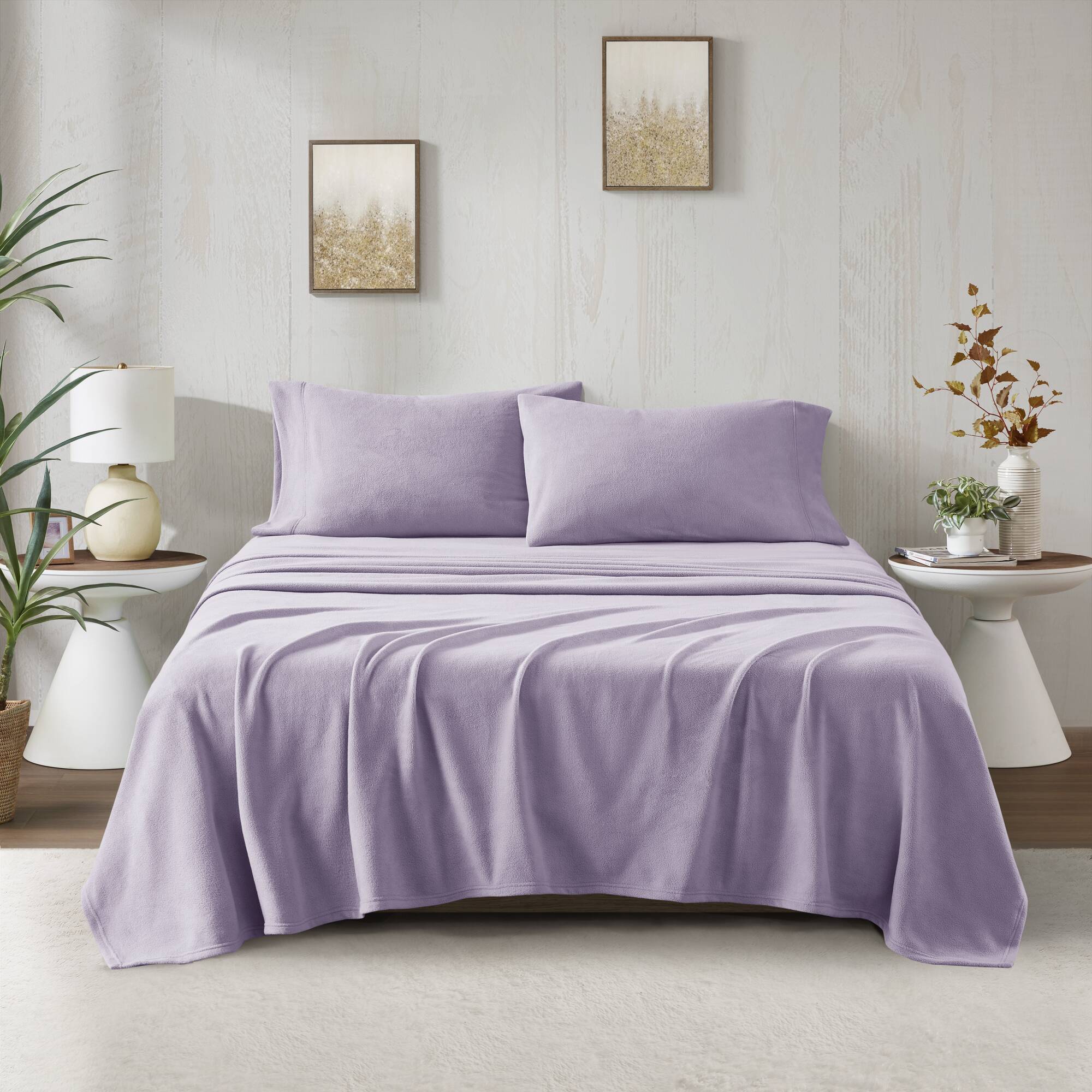 Micro Fleece - Twin Long Sheet Set - Lavender