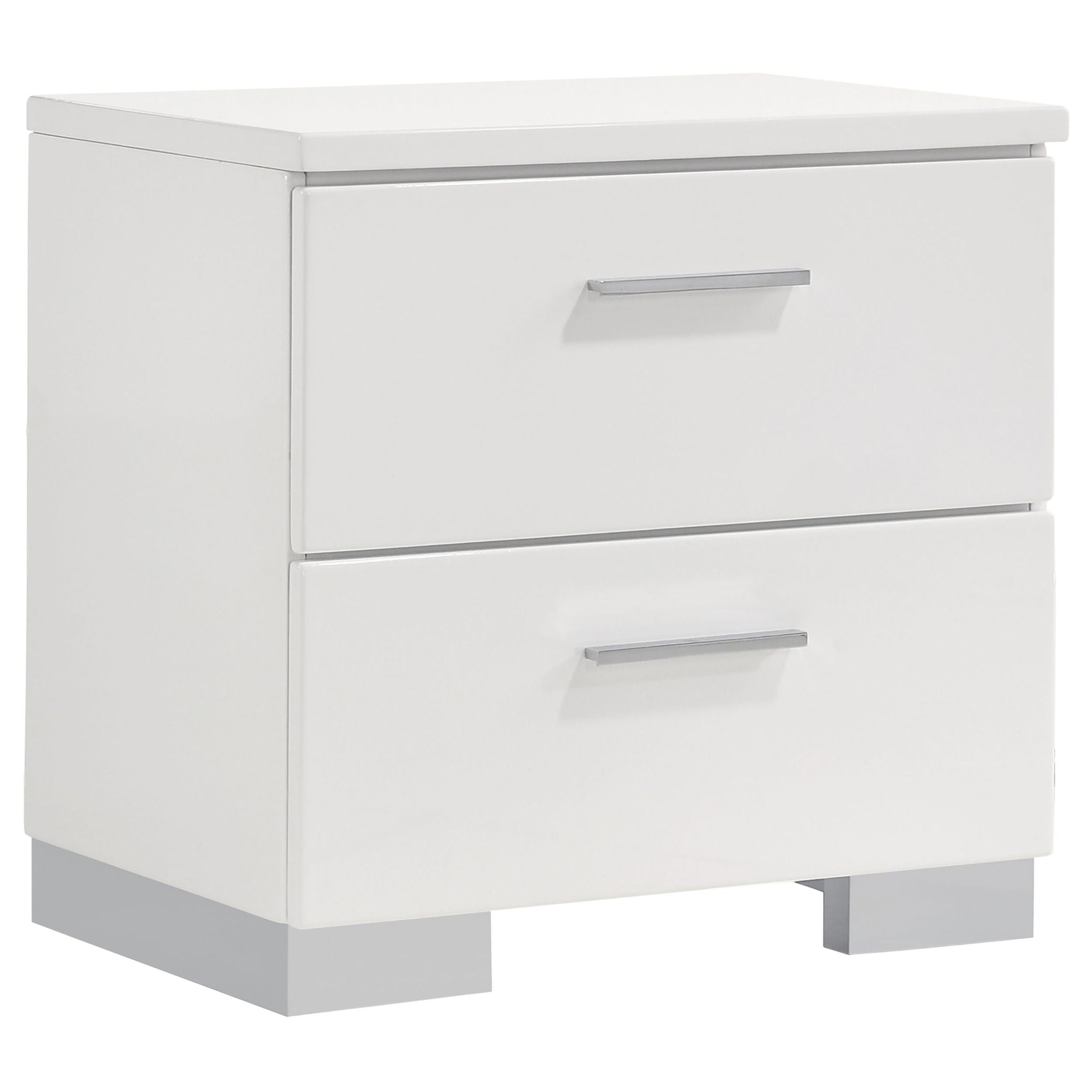 Dulcey - 2 Drawer Nightstand - Gloss White