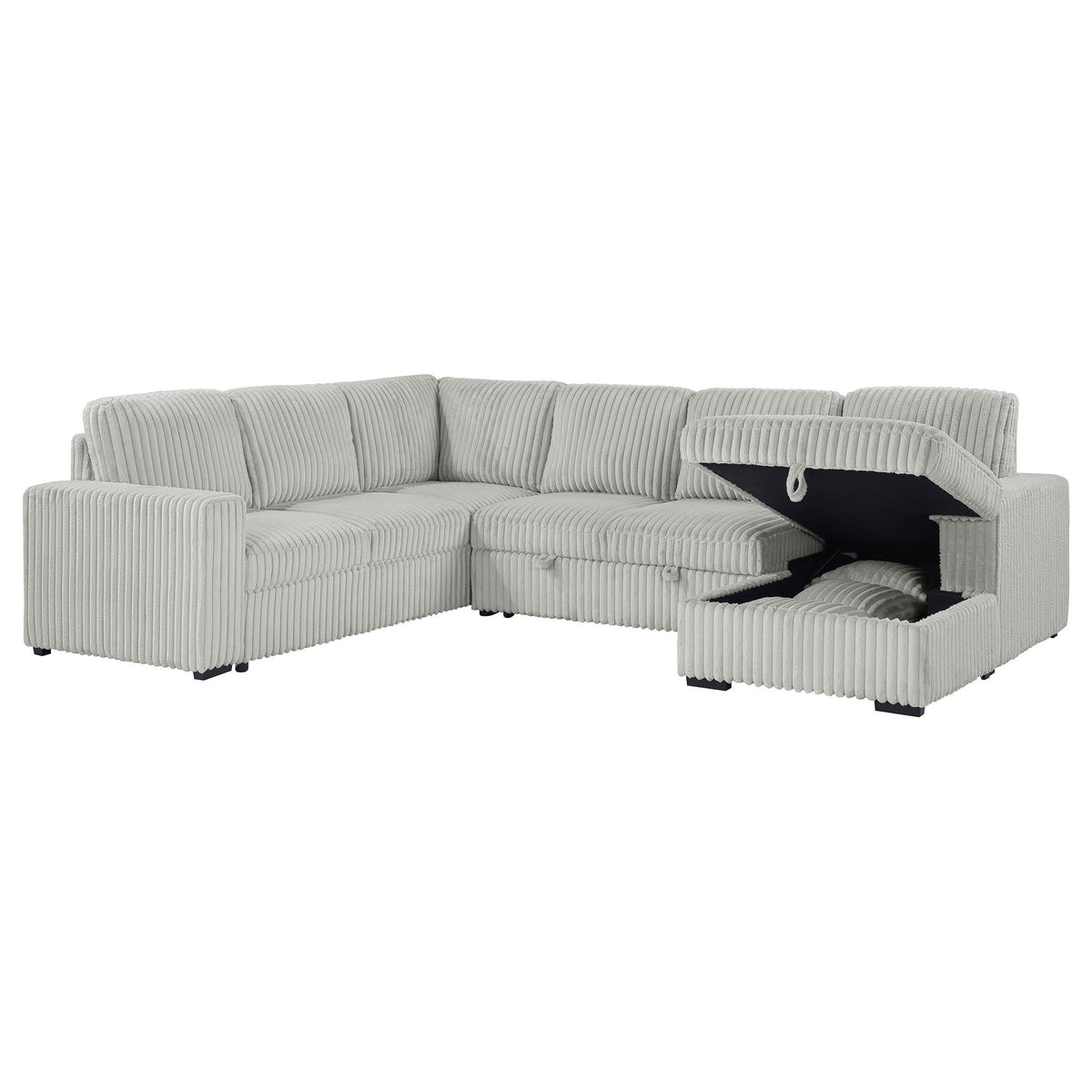 Thurston - Storage Sectional Sofa With Pop Up Bed