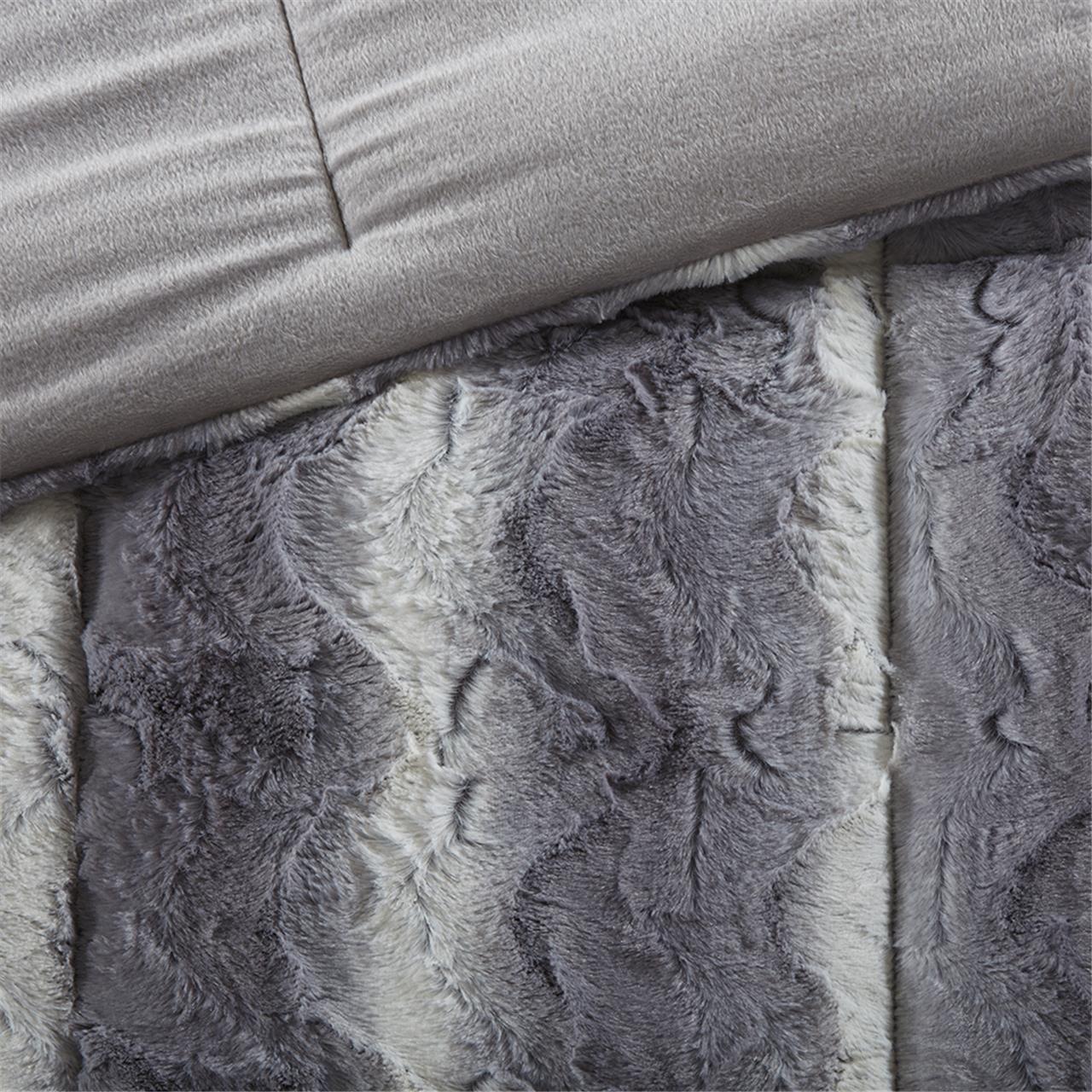 Zuri - Comforter (Set of 4) - Gray