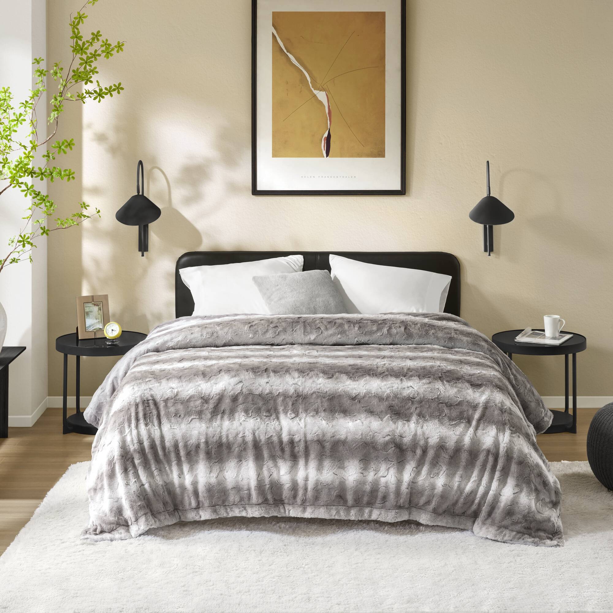 Zuri - 66" x 90" Blanket - Gray