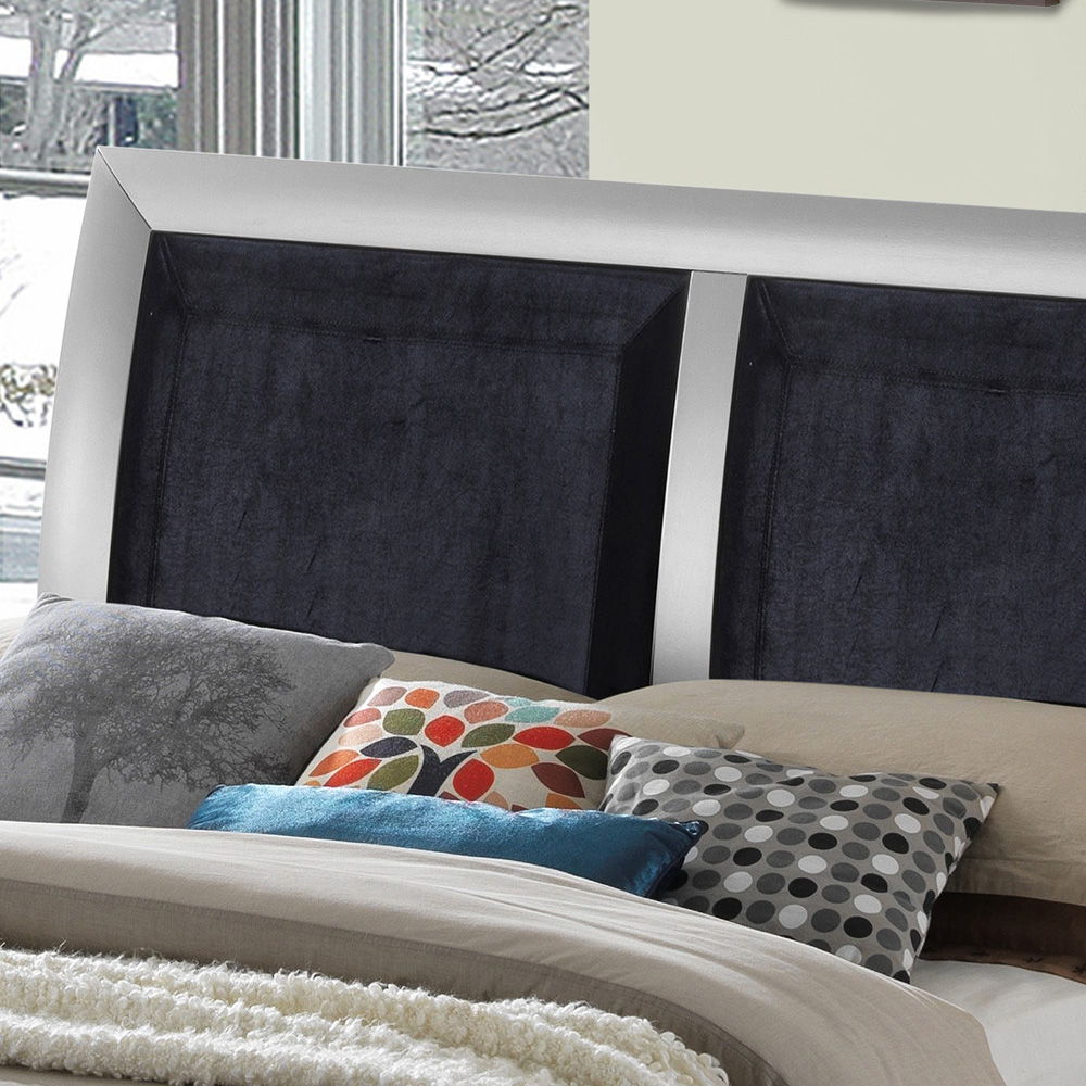 Padded Headboard Design Panel Bed