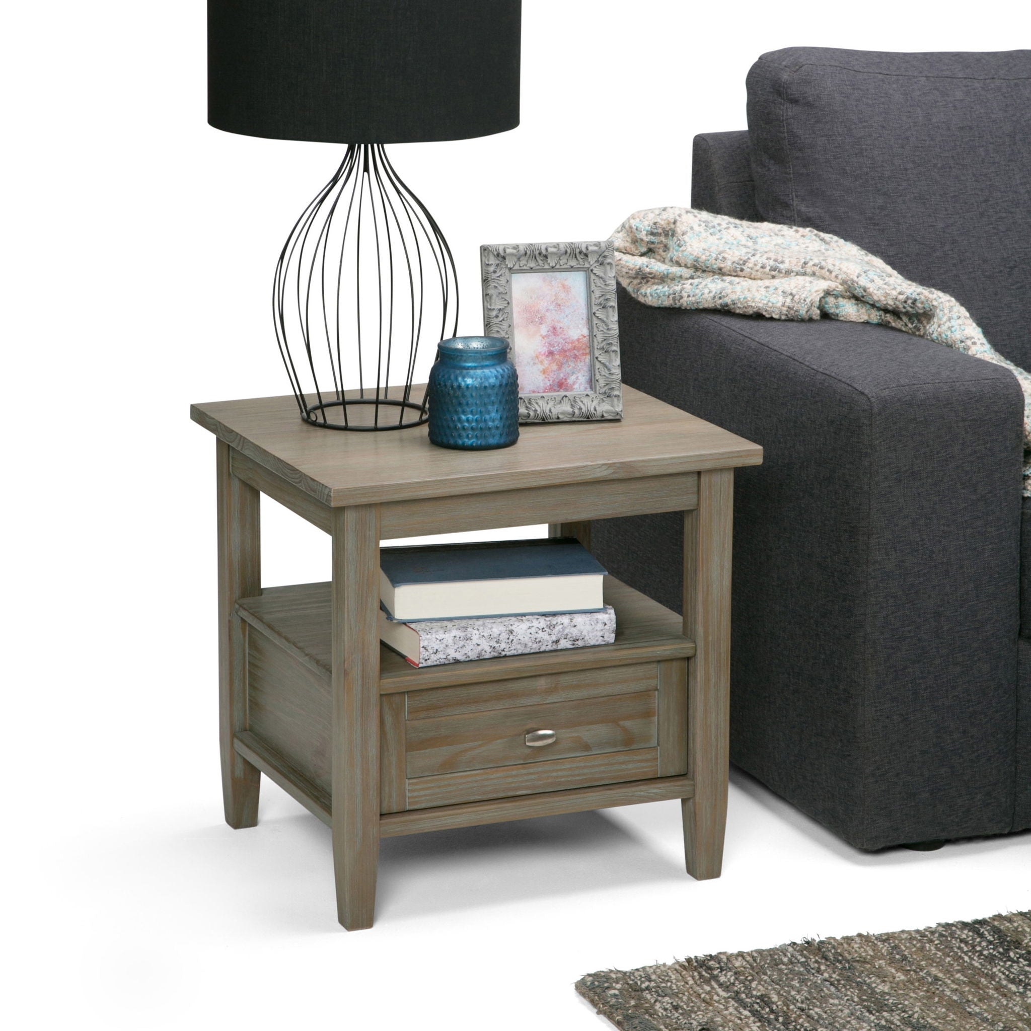 Warm Shaker - End Table - Light Brown