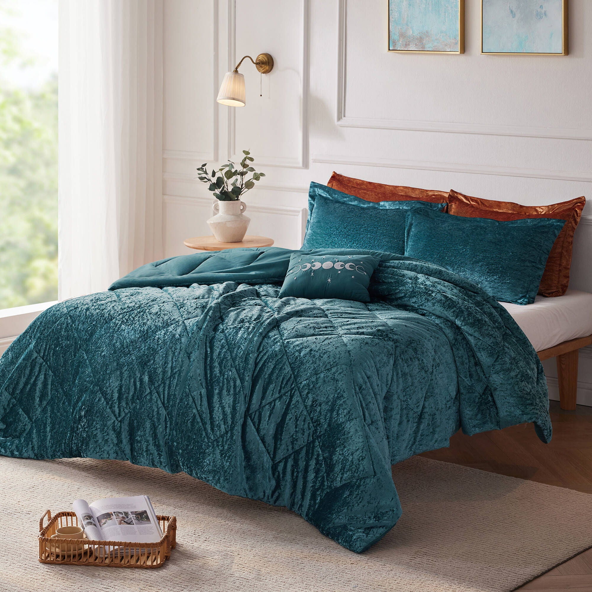 Felicia - Twin Duvet Cover Set - Teal