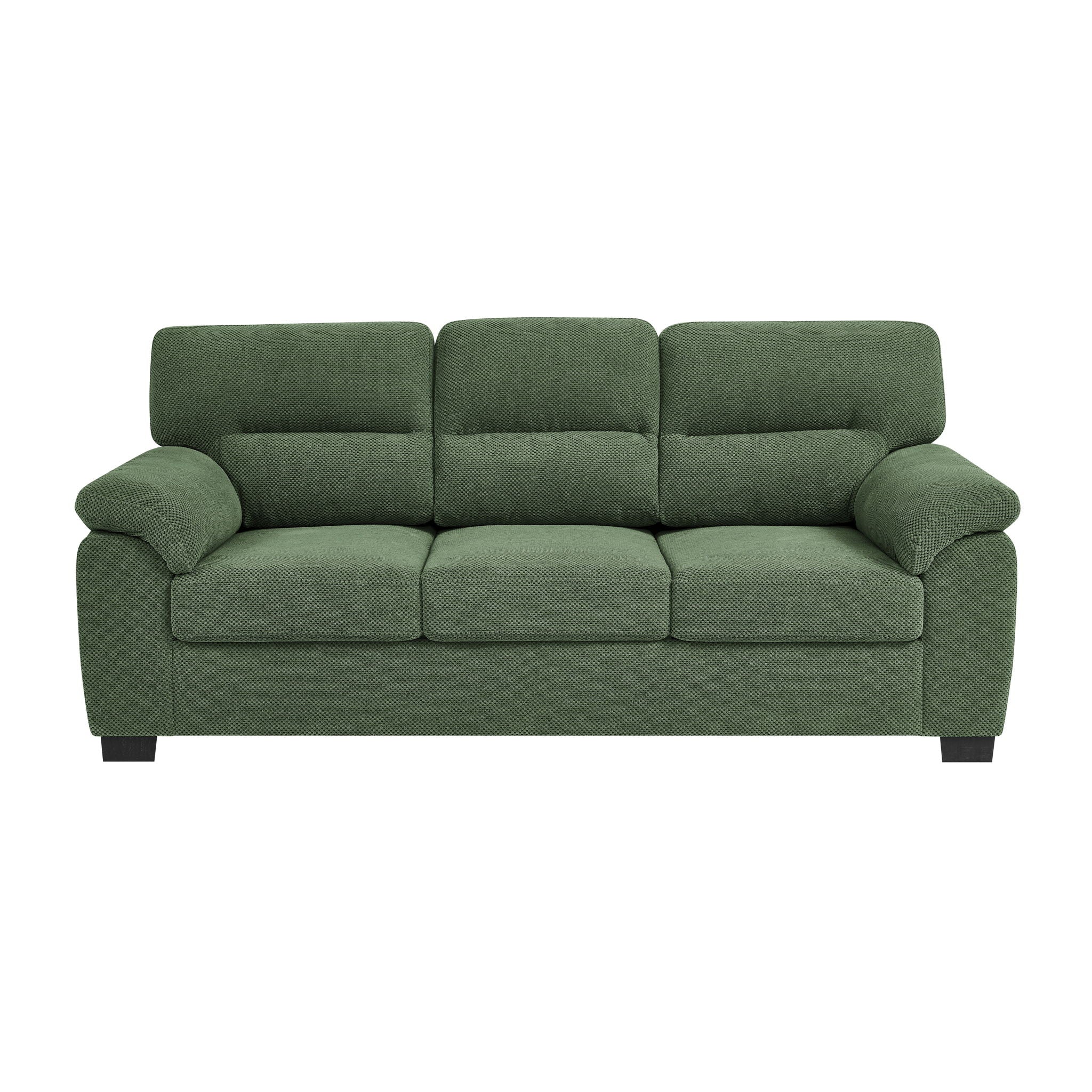 3 Seater Sofa With Padded Armrests And Triangular Leg