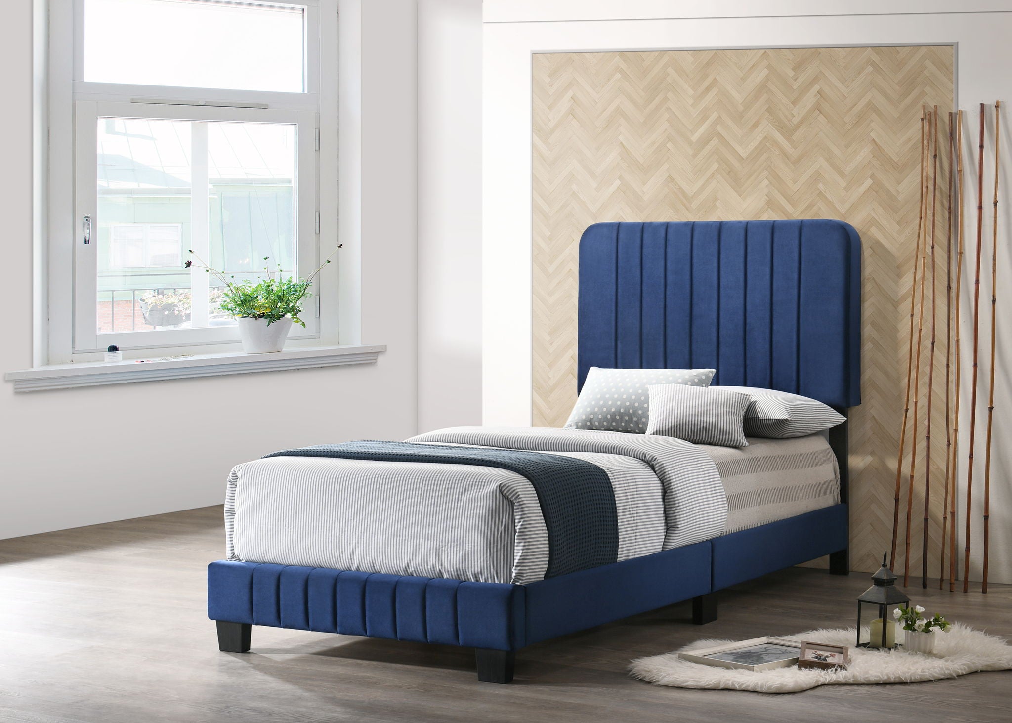 Channel Tufted Bed