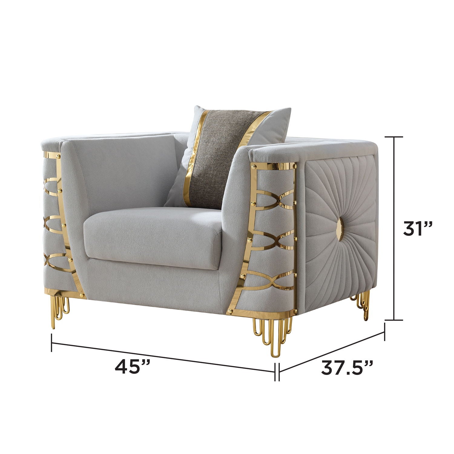 Contessa - Accent Chair - Gray