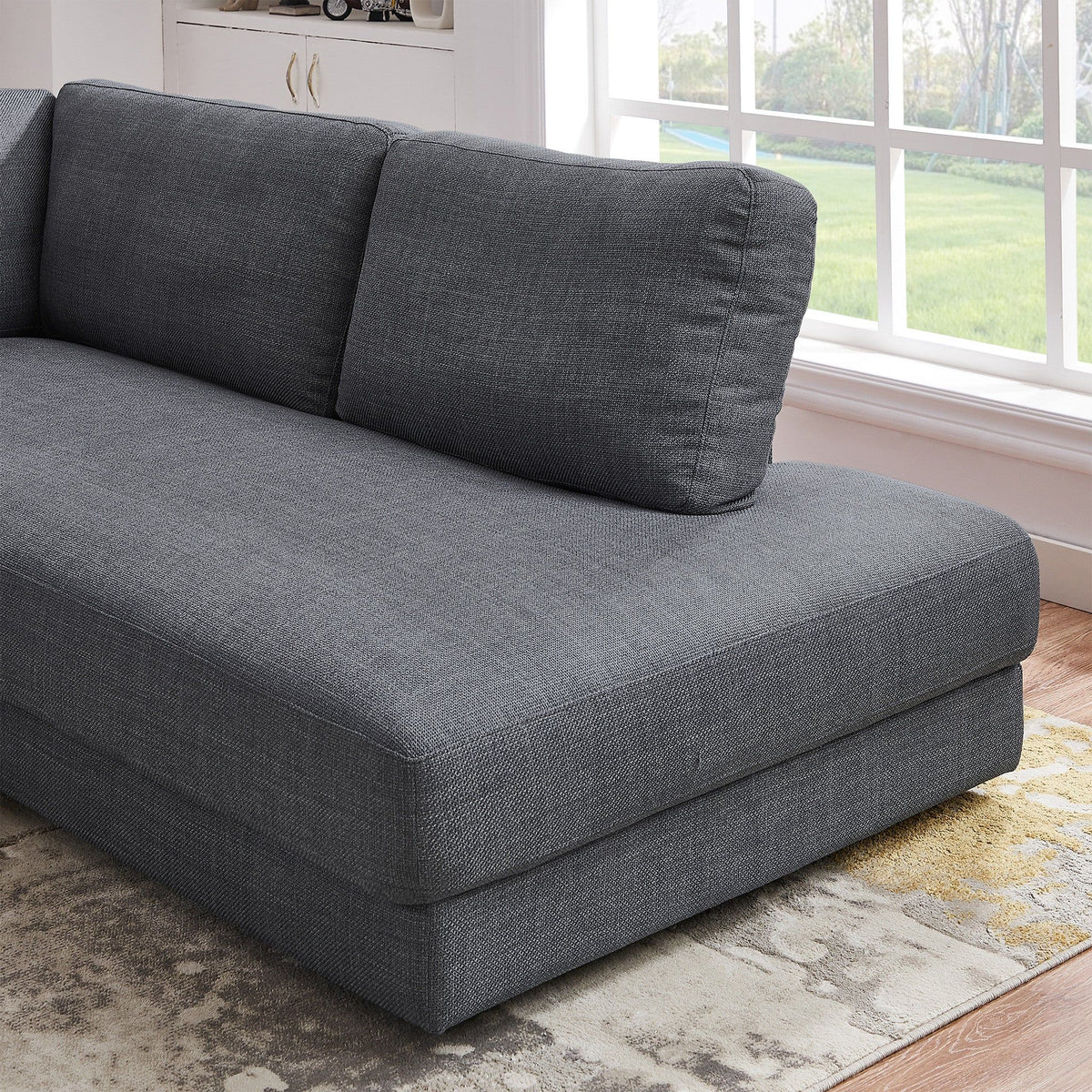 Glander - Cozy Sectional Sofa Right Facing - Gray