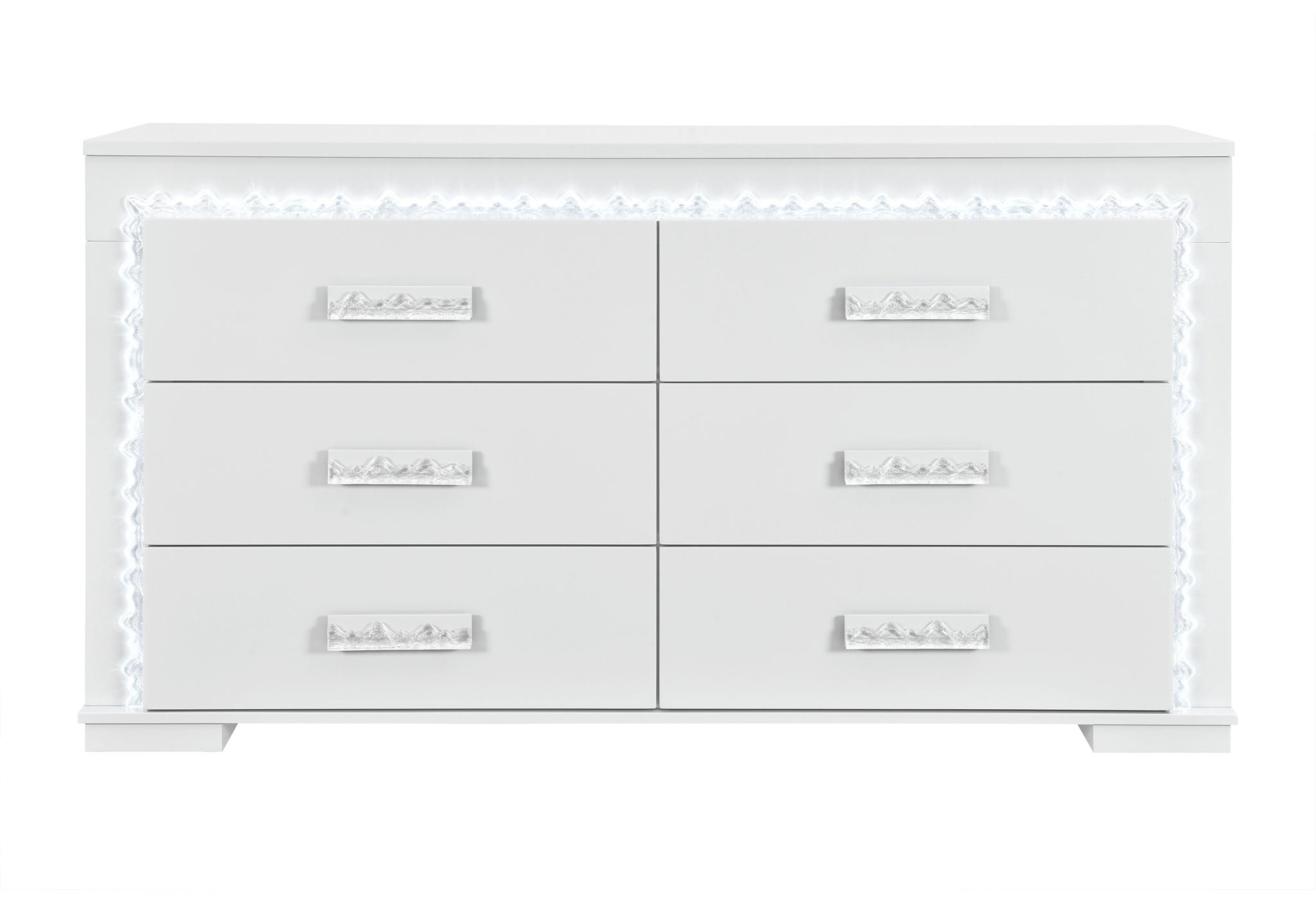 Naomi - Dresser With LED - Silver