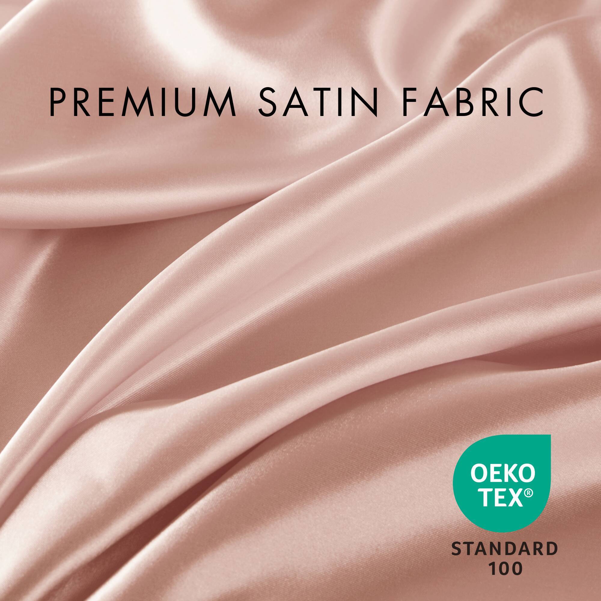 Satin - Wrinkle-Free Luxurious 6-Piece Sheet Set - Blush