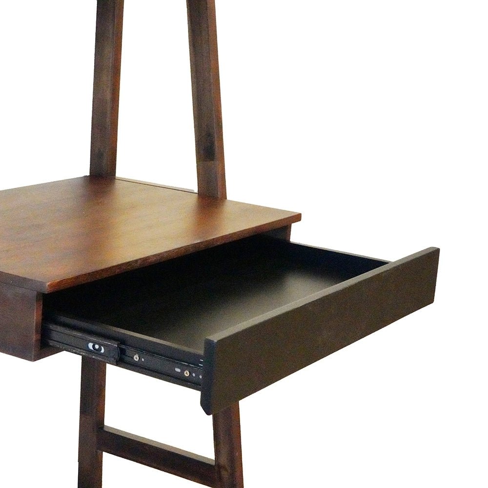 32x20x68" Ladder Desk, Ladder Style Display Shelf