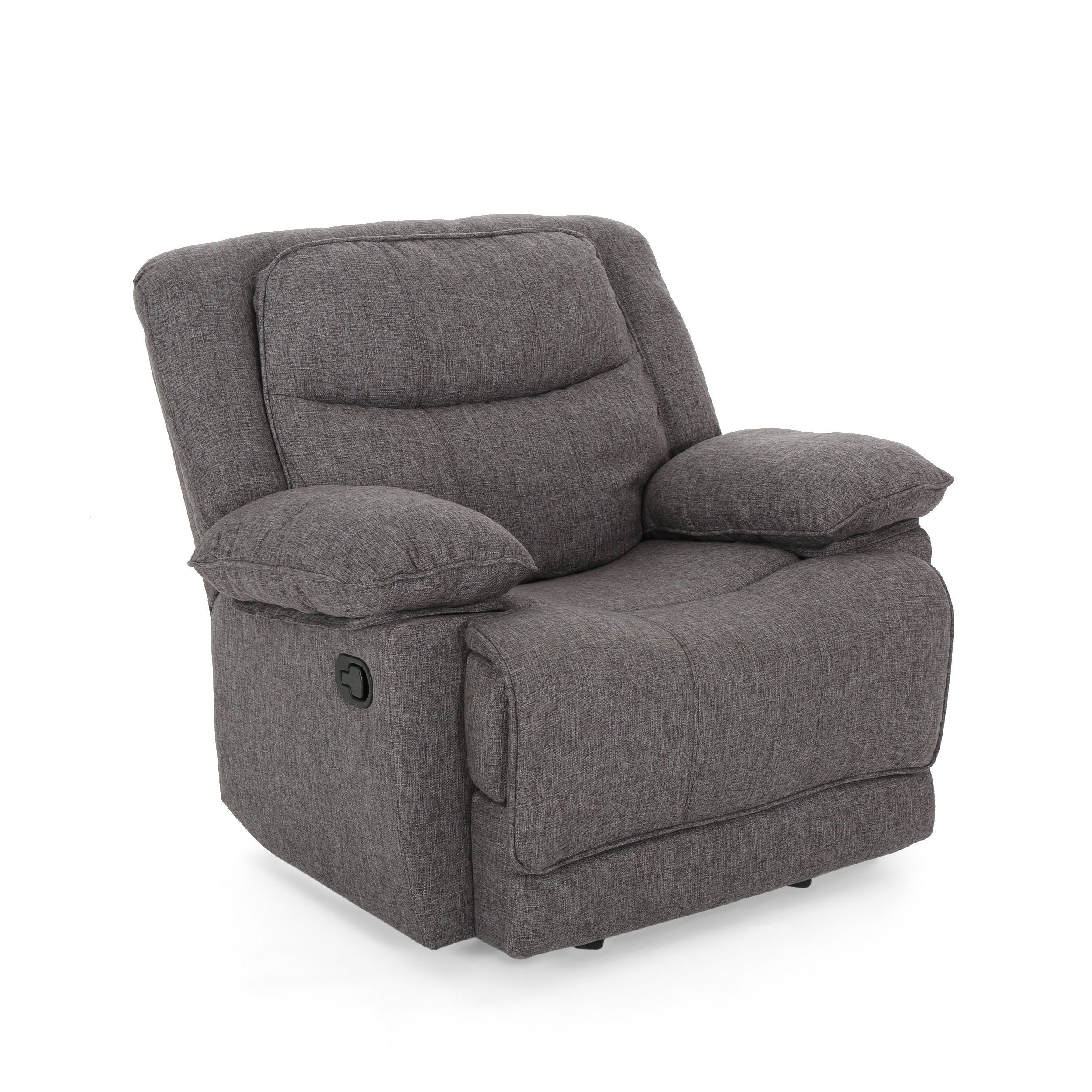 Wide Manual Glider Standard Recliner - Charcoal