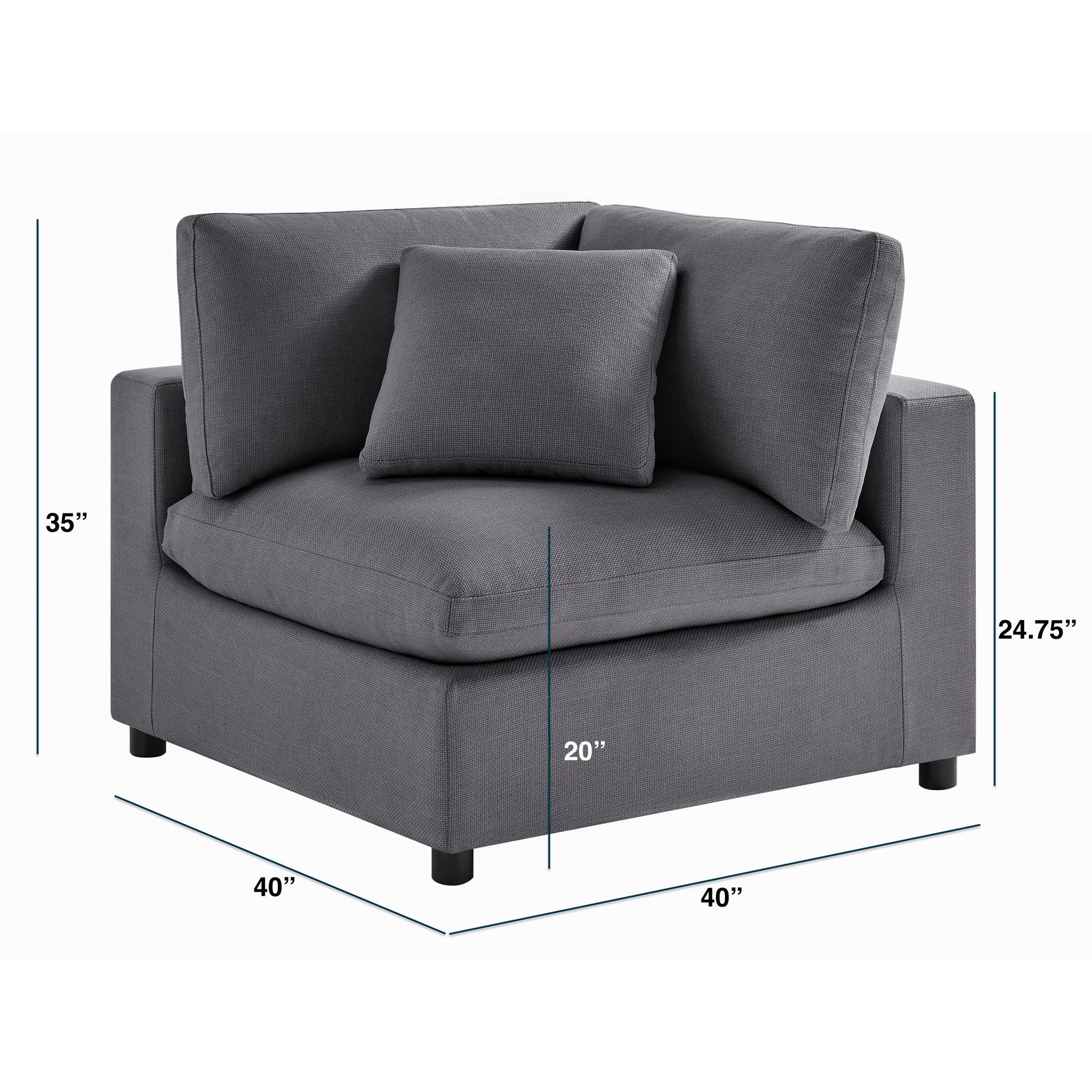 Cassandra - Corner Wedge Chair