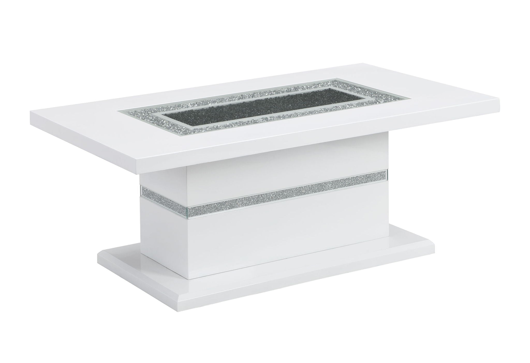 Monaco - Coffee Table Column - White