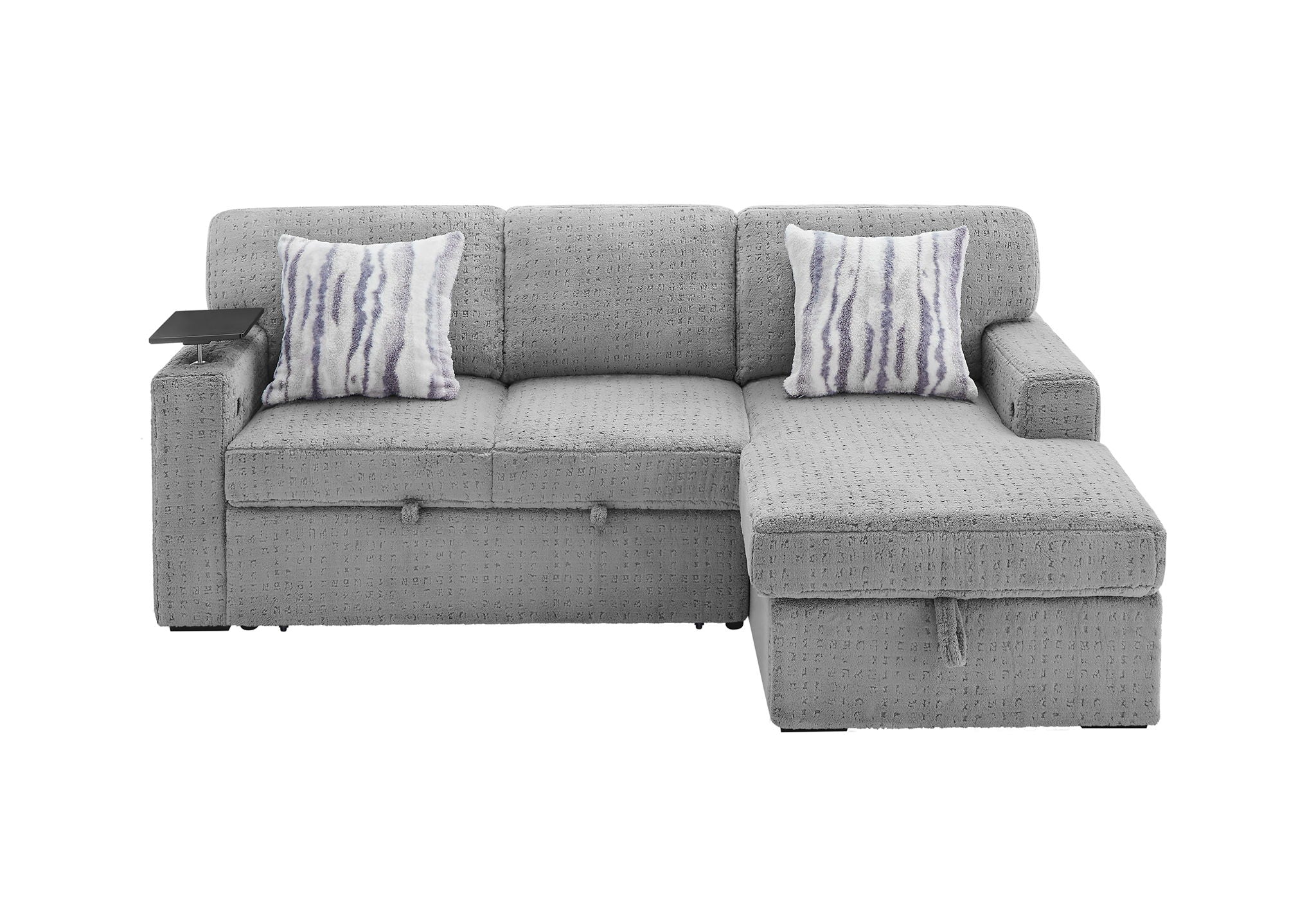 U0214 - Sofa Bed Arms With LED - Dark Gray