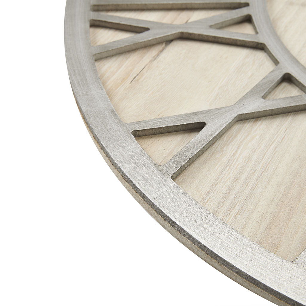 Mason - Wall Clock - Natural / Gray