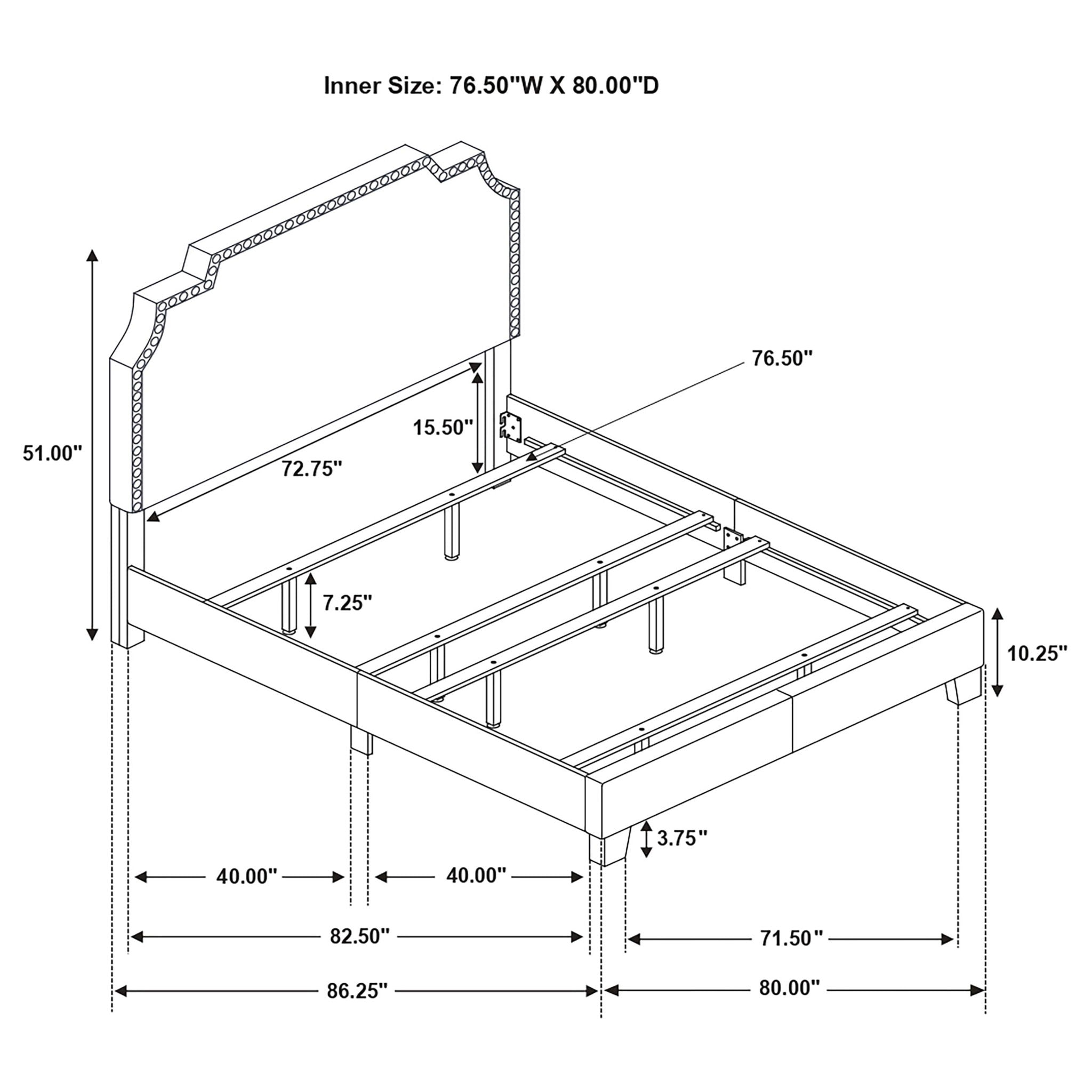 Copper - Eastern King Panel Bed - Beige