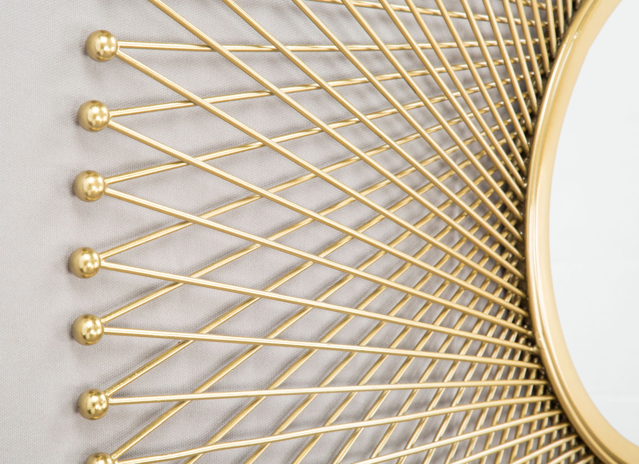 Glow - Round Mirror - Gold