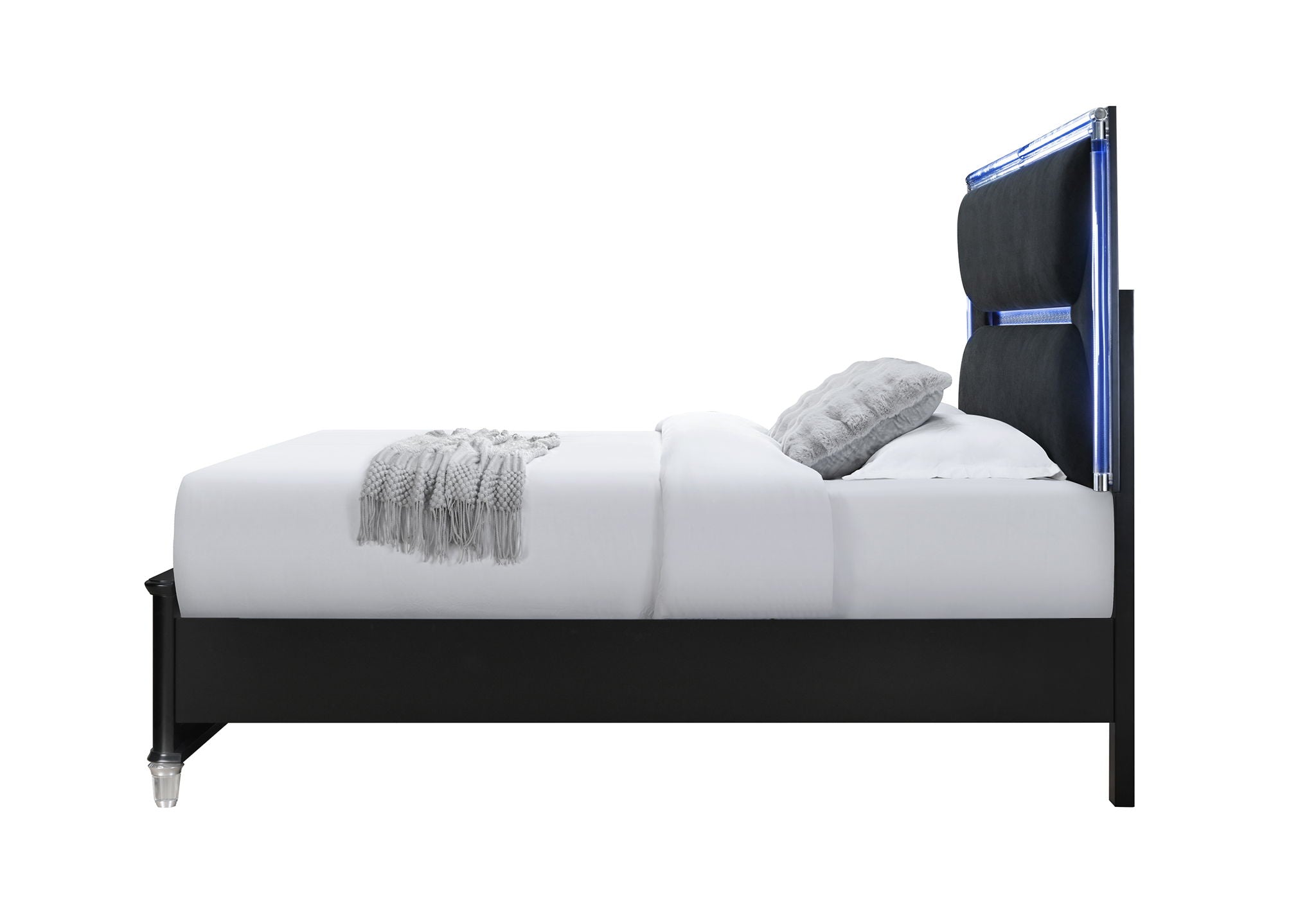 Lando - Queen Bed / King Bed Side Rails - Black