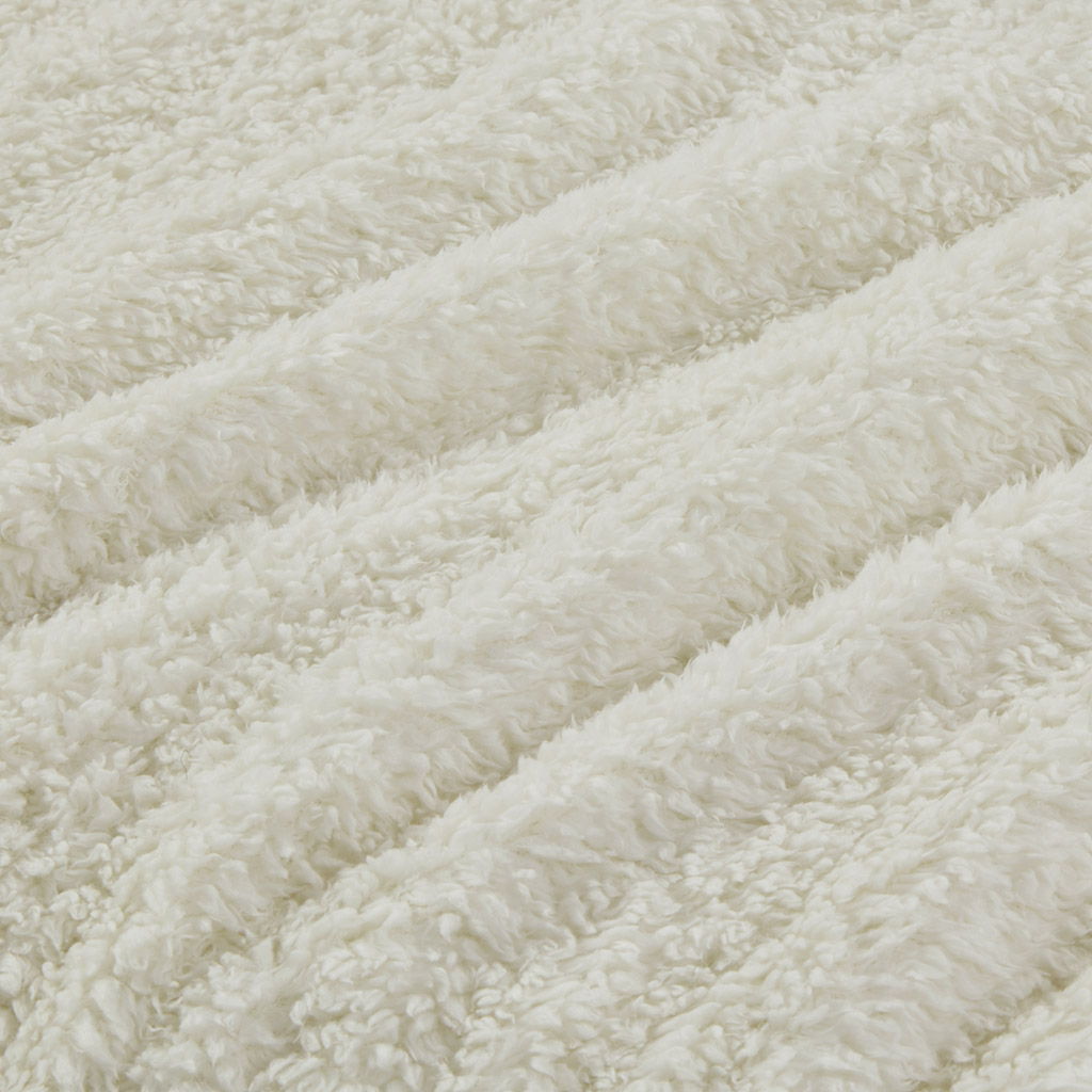 Burlington - King Berber Blanket - Ivory