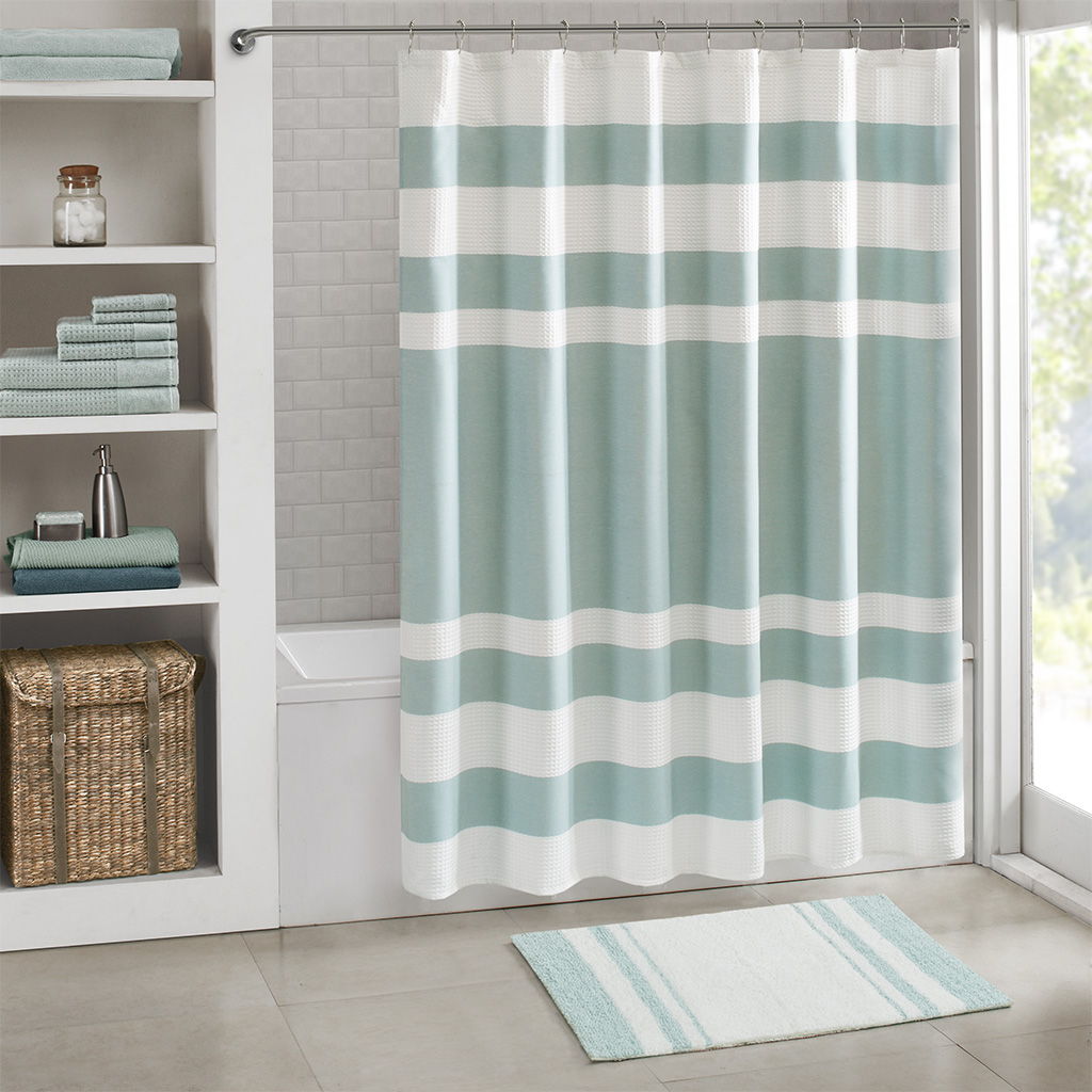 Spa - 24" x 72" Reversible Bath Rug - Aqua