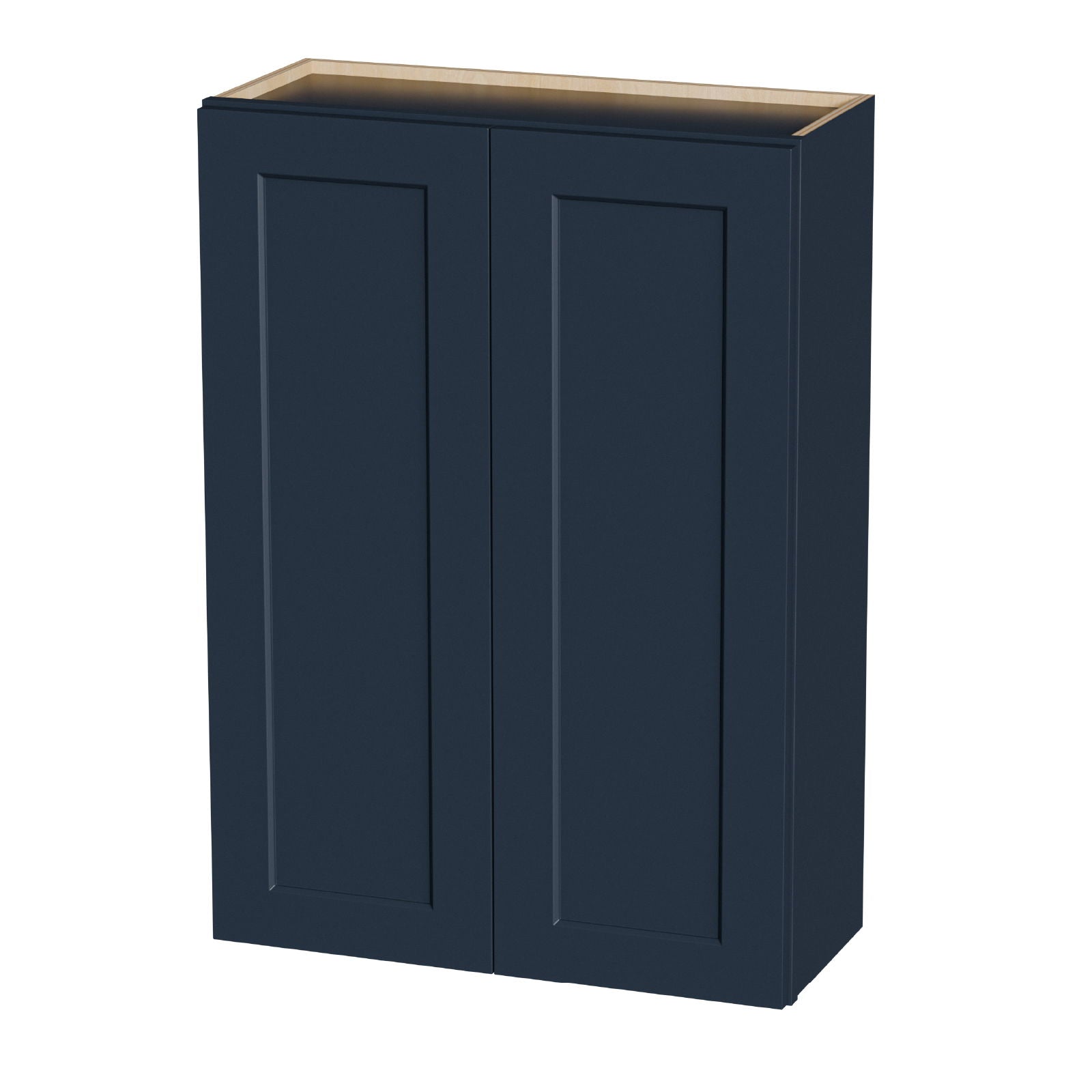 Shaker Wall Cabinet With Soft Close Hinges, Adjustable Shelves, Double Door